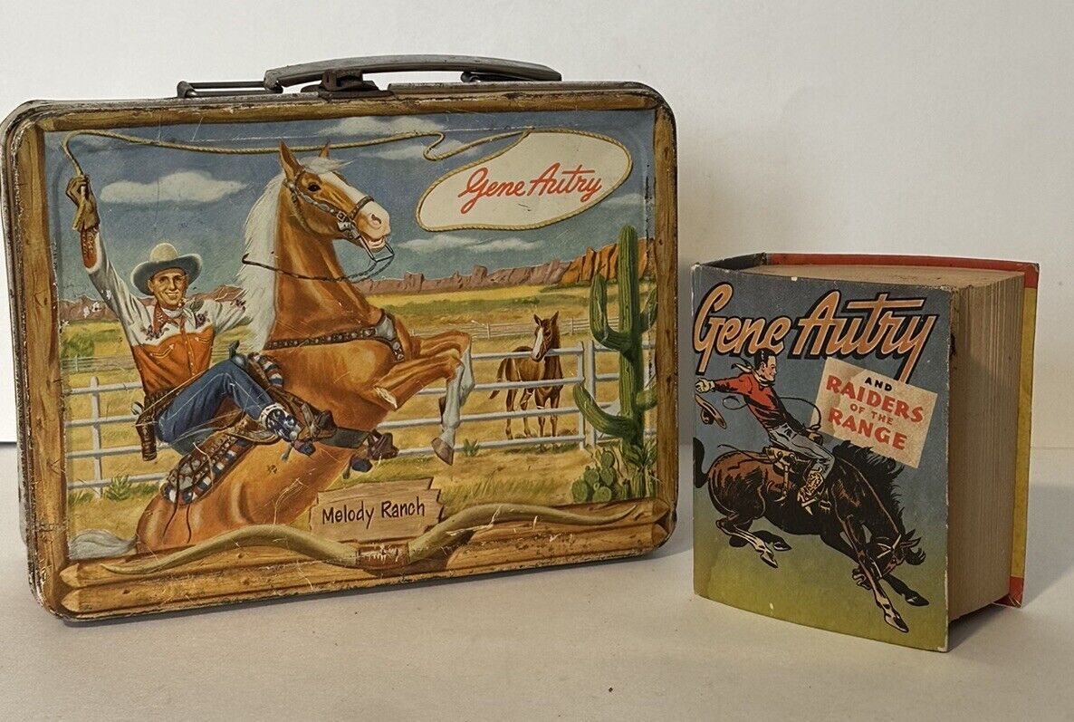 Gene Autry Vintage 1954 Melody Ranch Lunchbox Without The Thermos  & Book