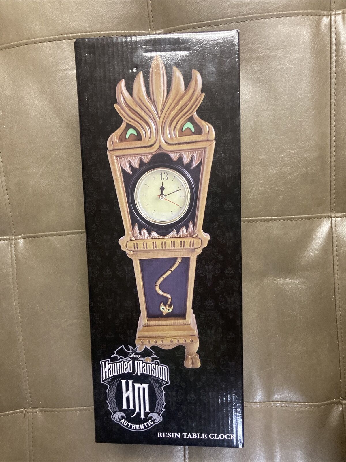 Disney The Haunted Mansion Grandfather Glow-In-The-Dark Resin Table Clock