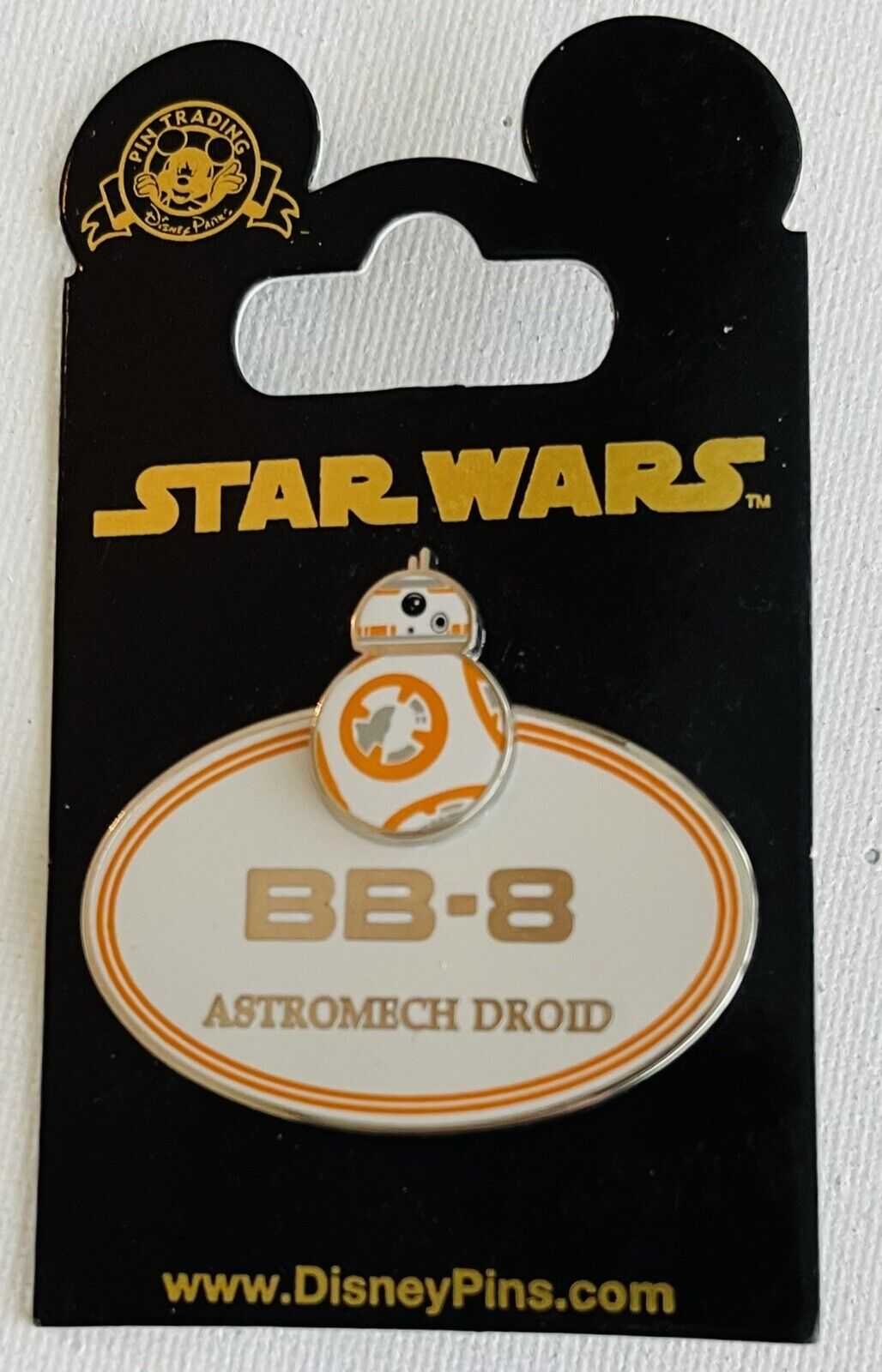 Disney Pin BB-8 Name Tag Badge Pin