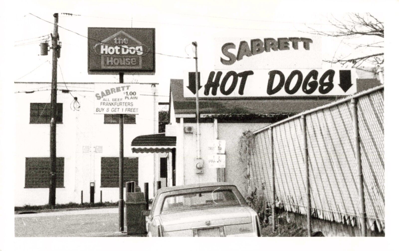 Sabrett Hot Dog House Rte 17 East Rutherford New Jersey NJ 1994 Real Photo RPPC
