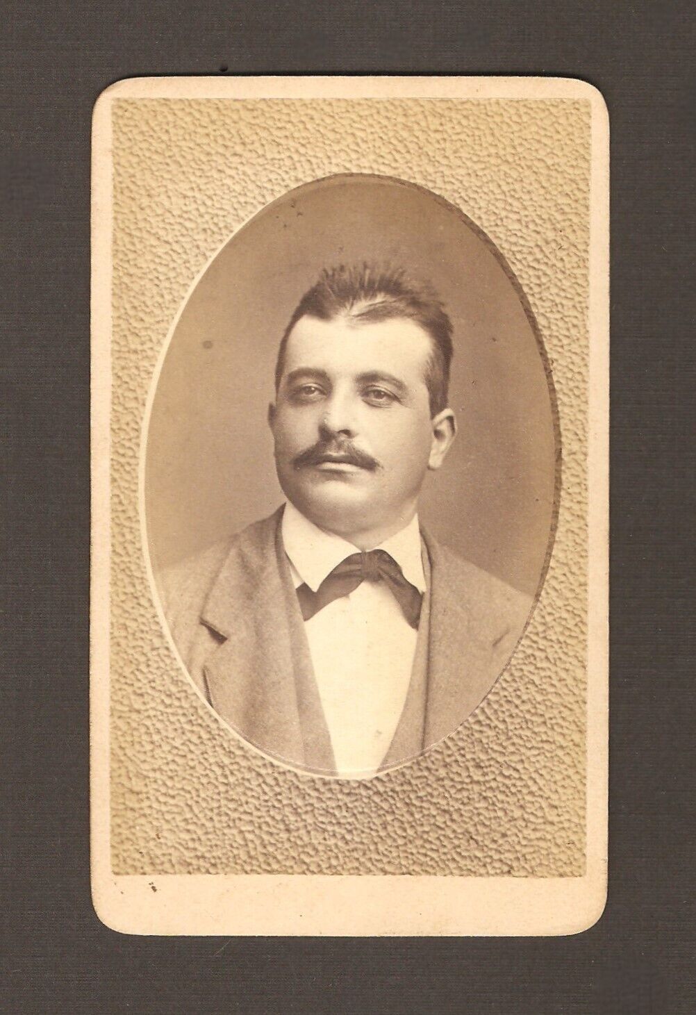 Old Vintage Antique CDV Photo Young Man Victorian Gentleman New York Photograph