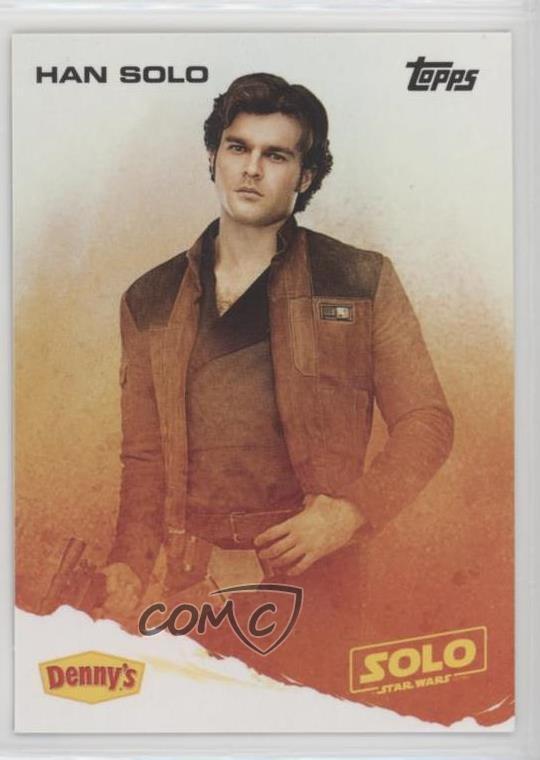 2018 Topps Denny\'s Solo: A Star Wars Story Han Solo 2xw