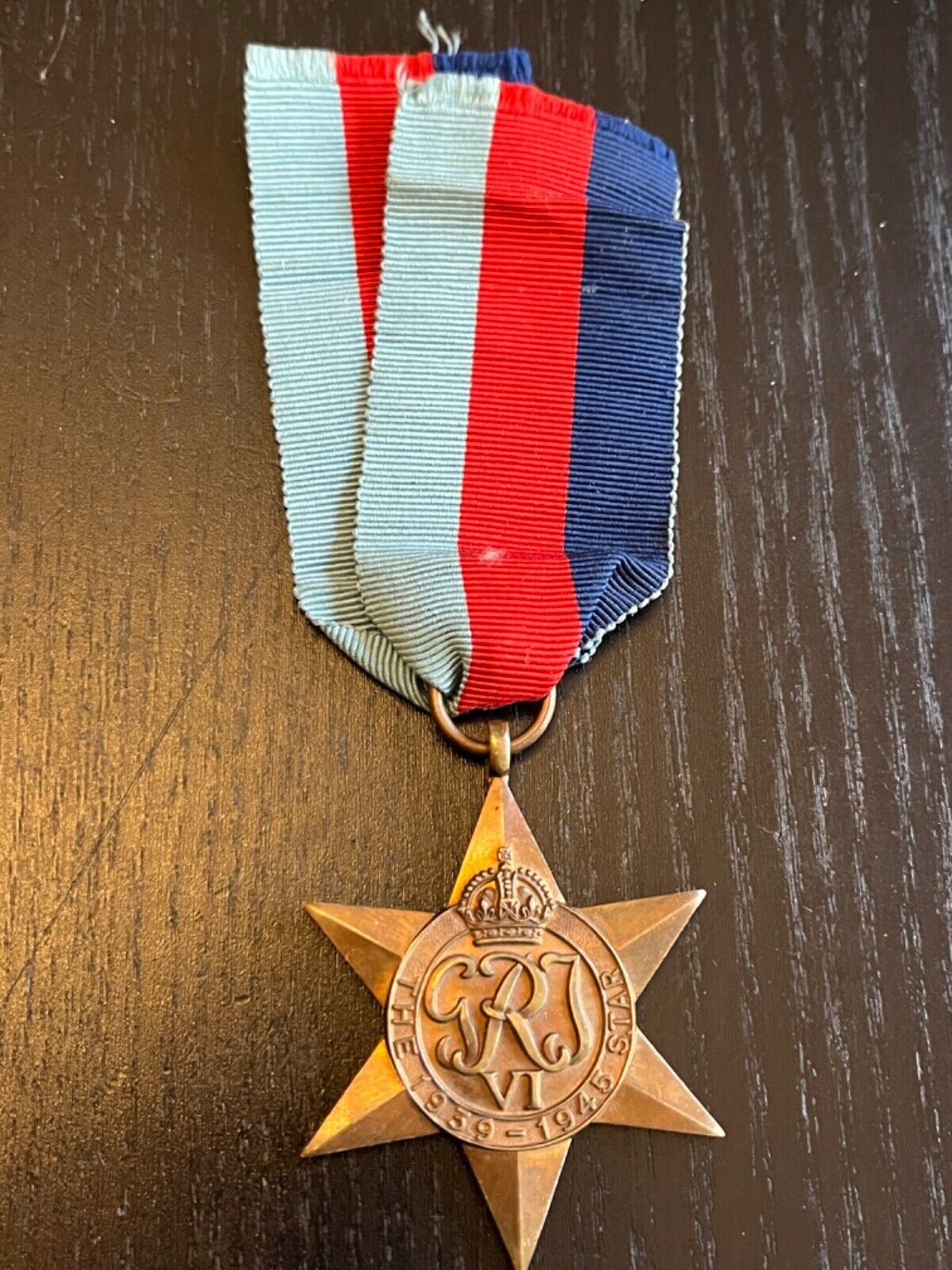 Full Size British Military Medal WWII WW2 The 1939 1945 Star w/ ribbon