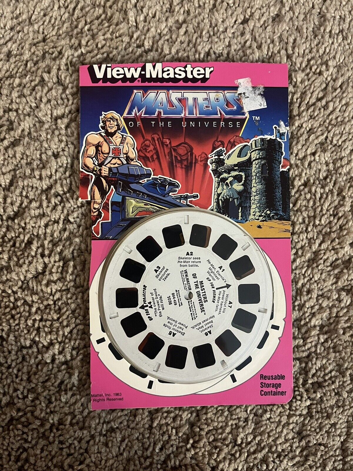 MOTU Masters of the Universe #1 View-master Reels Opened Complete He-Man Vintage