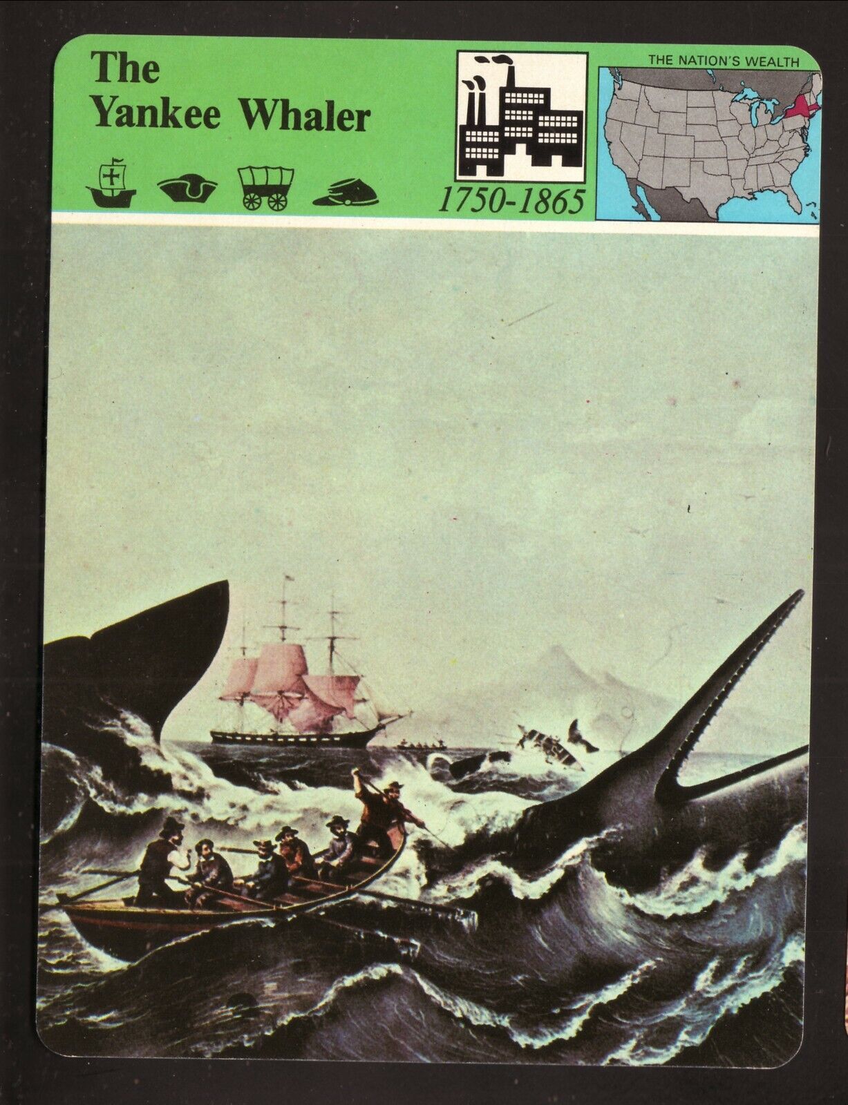 The Yankee Whaler--Story Of America--1979 Panarizon Card