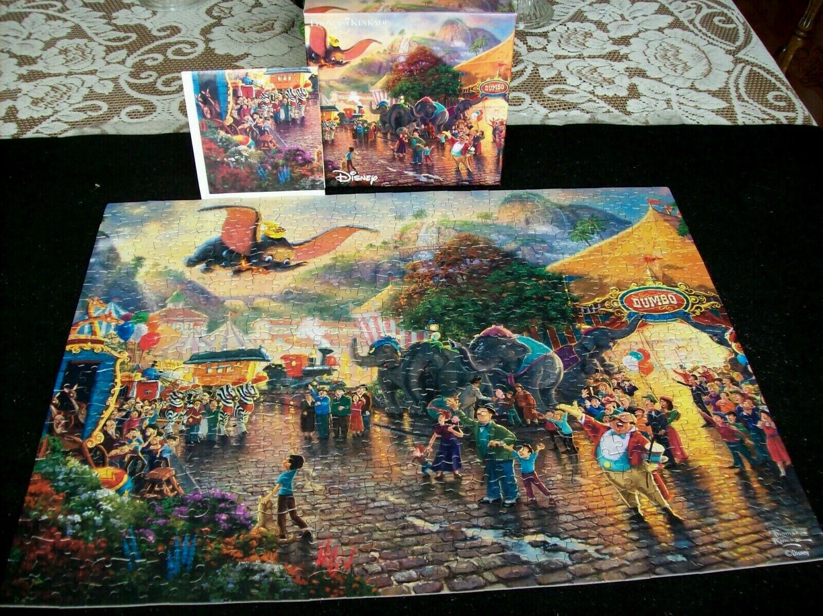 Ceaco Thomas Kinkade Puzzle 750 Pieces Jigsaw Disney Dumbo Circus COMPLETE