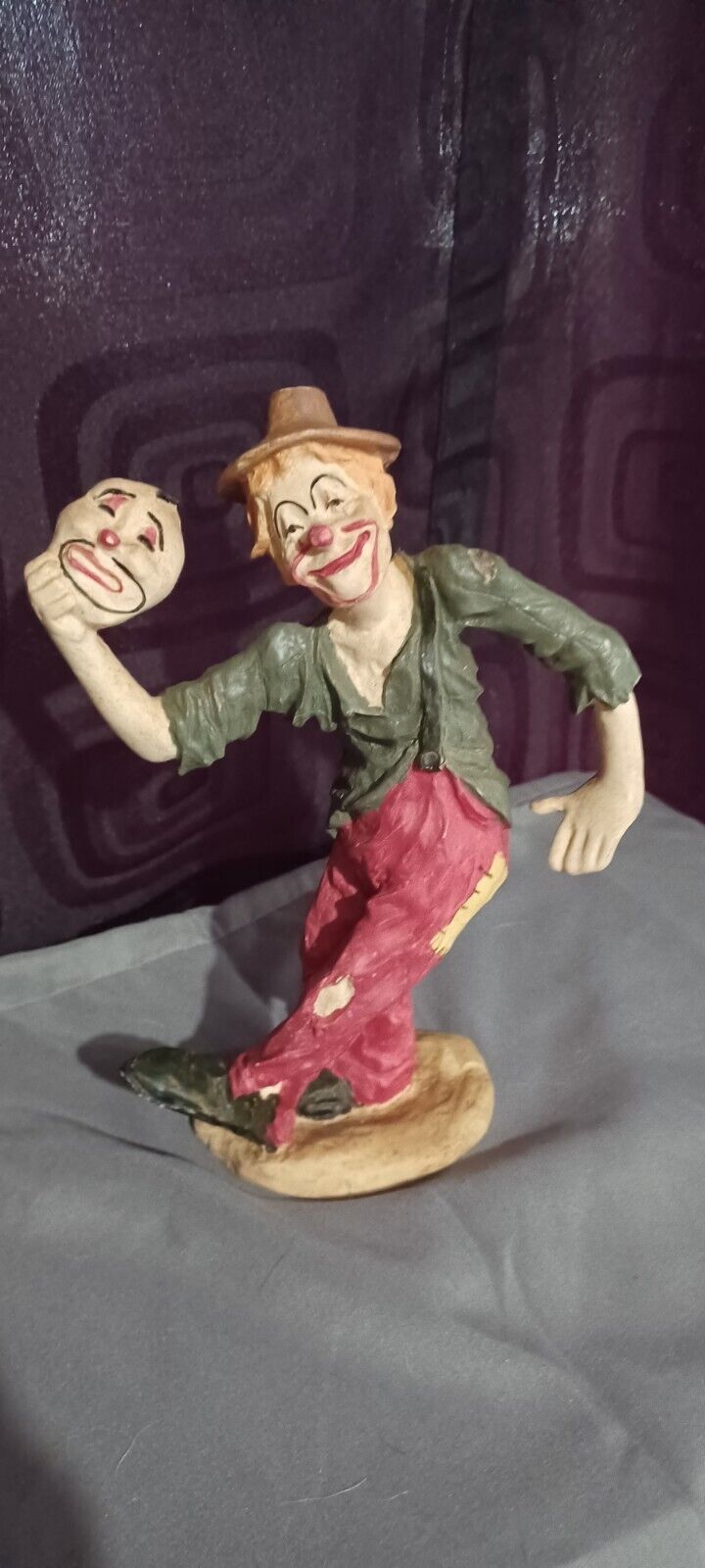Vintage Collectable Clown Figure 8 inches Tall Good Condition