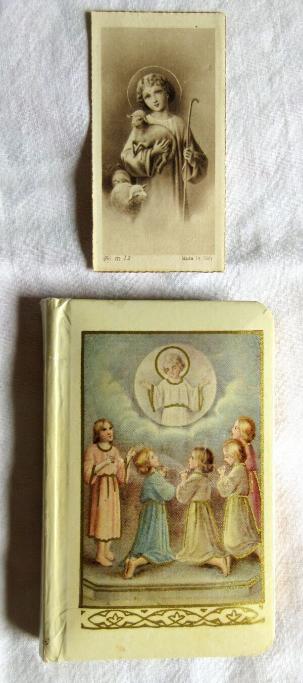 Vintage 1936 Pray Always Book Prayers & Instruction for Children + Holy Card