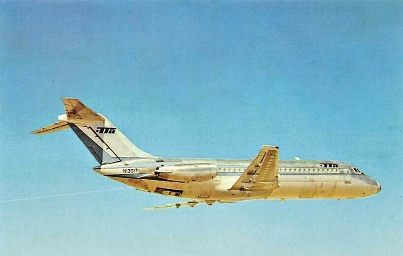 Airline Postcards TTA-Trans Texas Airways Douglas DC-9-14 