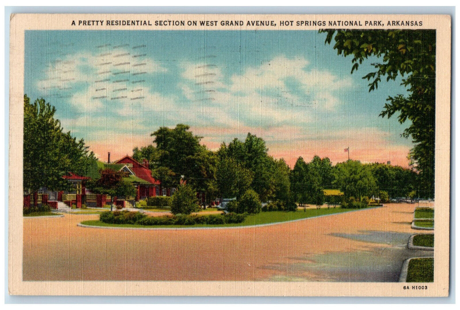 1939 West Grand Avenue Hot Springs National Park Arkansas AR Postcard
