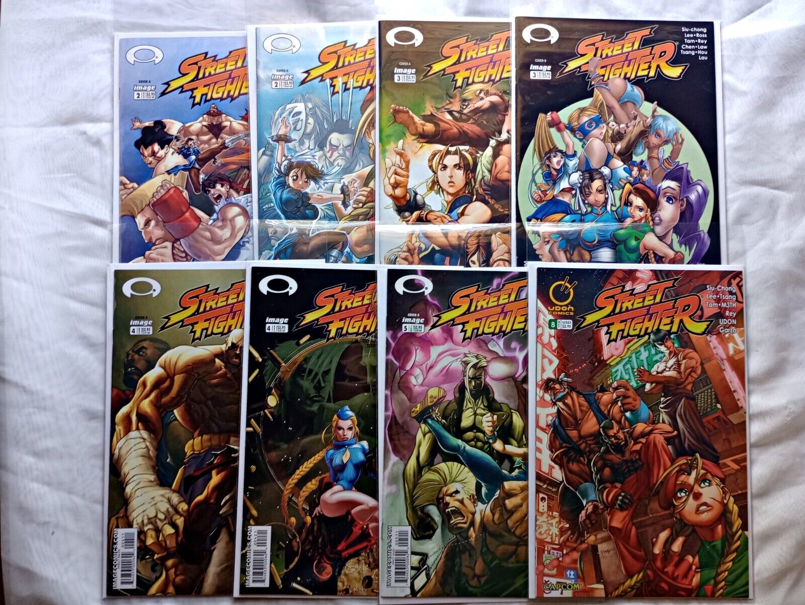 Street Fighter #2-5,8 Image/Udon Comics Variants NM