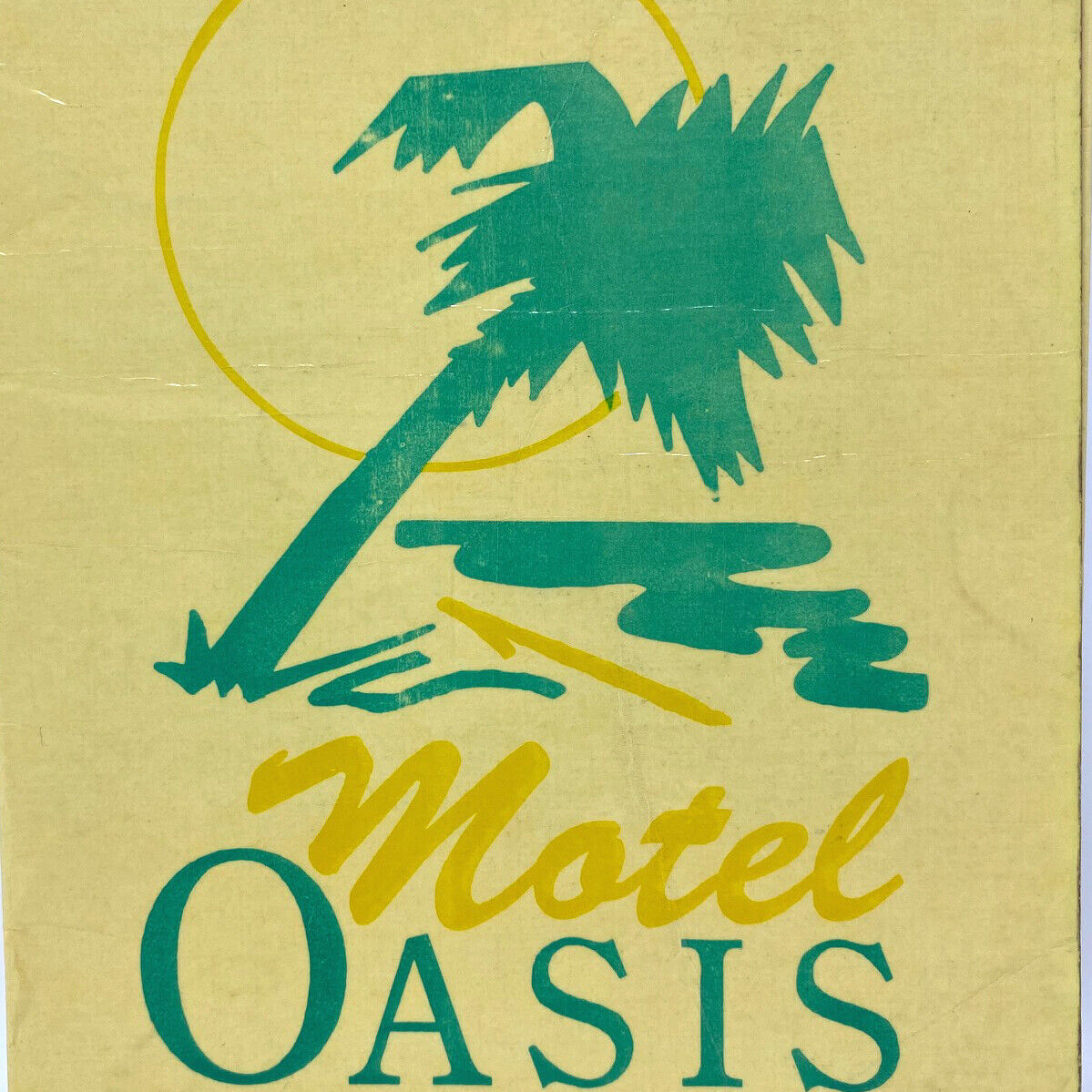 Vintage 1980s Motel Oasis Restaurant Menu Hotel Matehuala Mexico