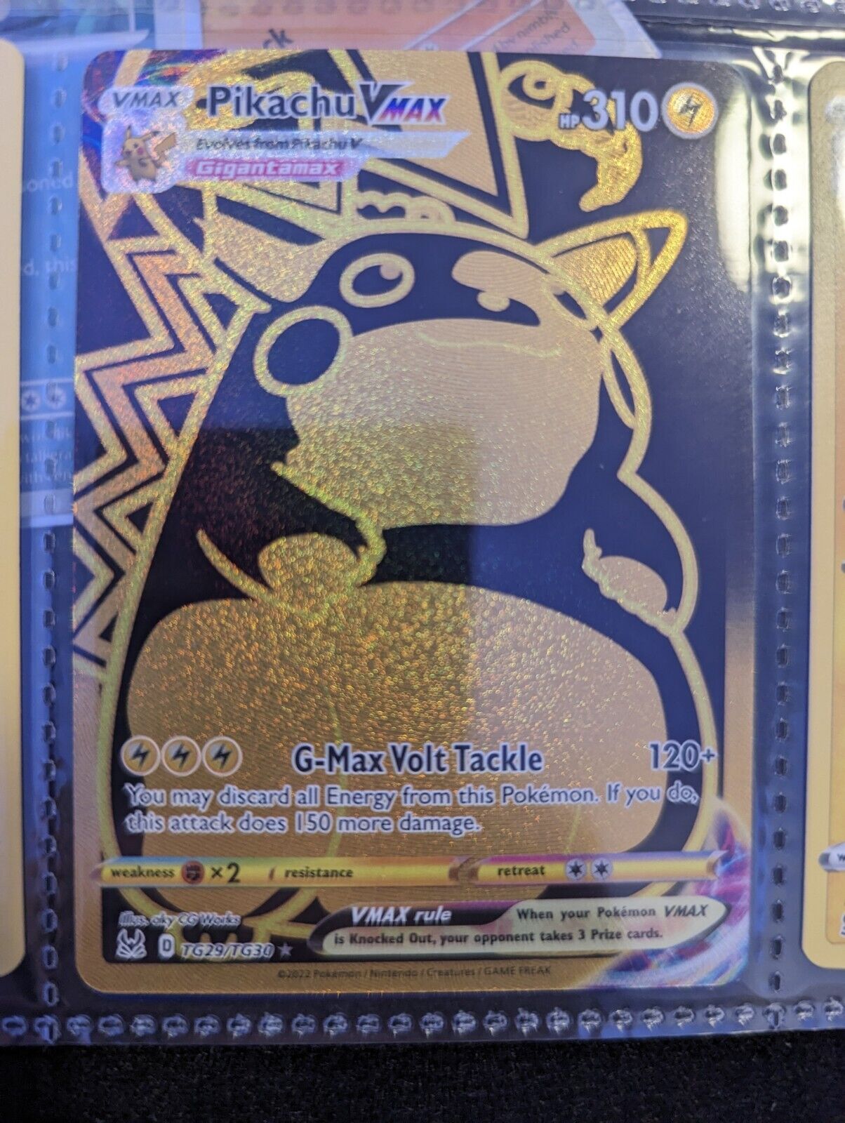 Pikachu VMax Pokemon Card Gold English TG29/TG30❤️ SUNNY DEAL ❤️