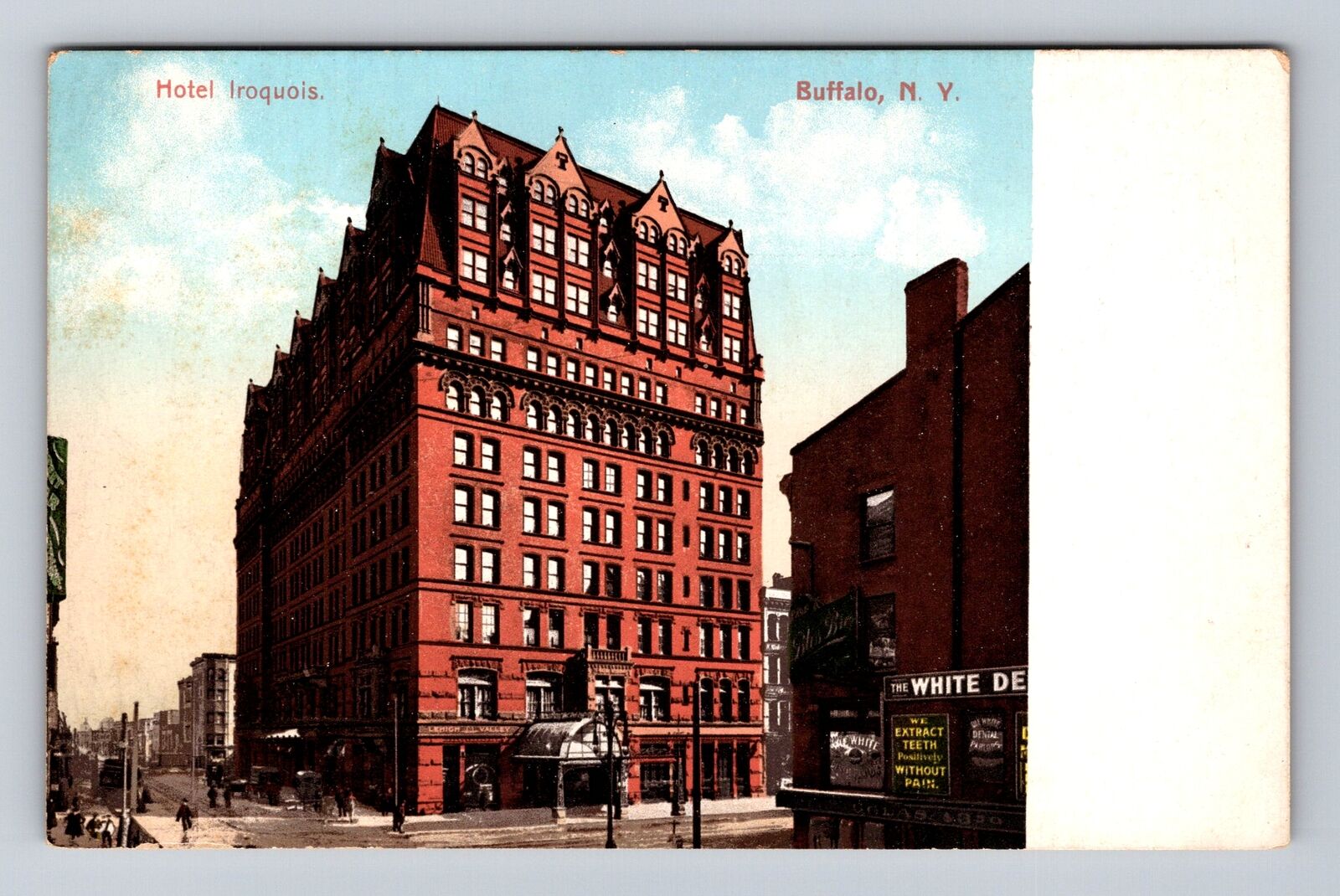Buffalo NY- New York, Hotel Iroquois, Advertisement, Antique, Vintage Postcard