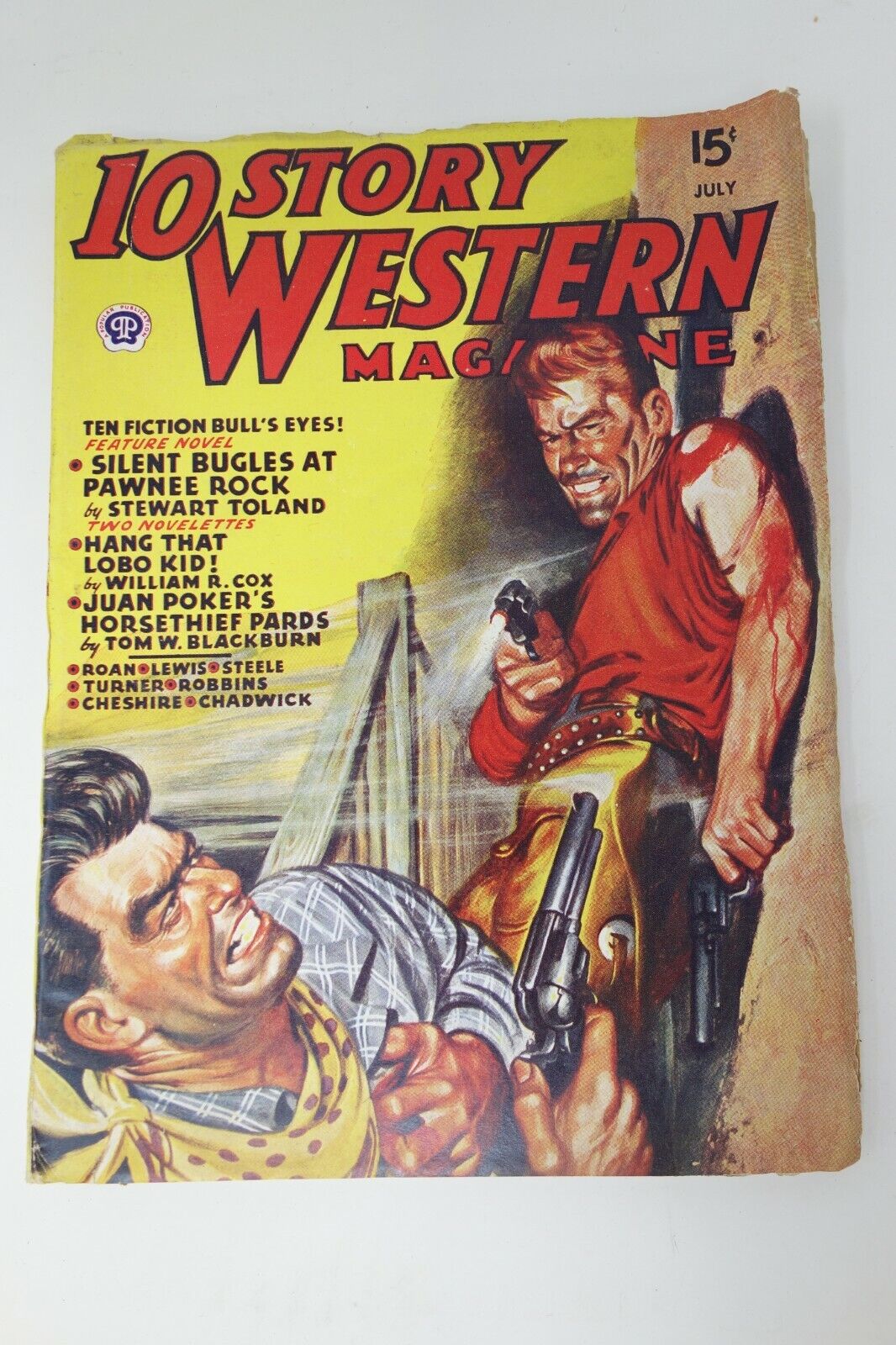 Ten Story Western Magazine July 1946 Vintage Pulp Magazine 