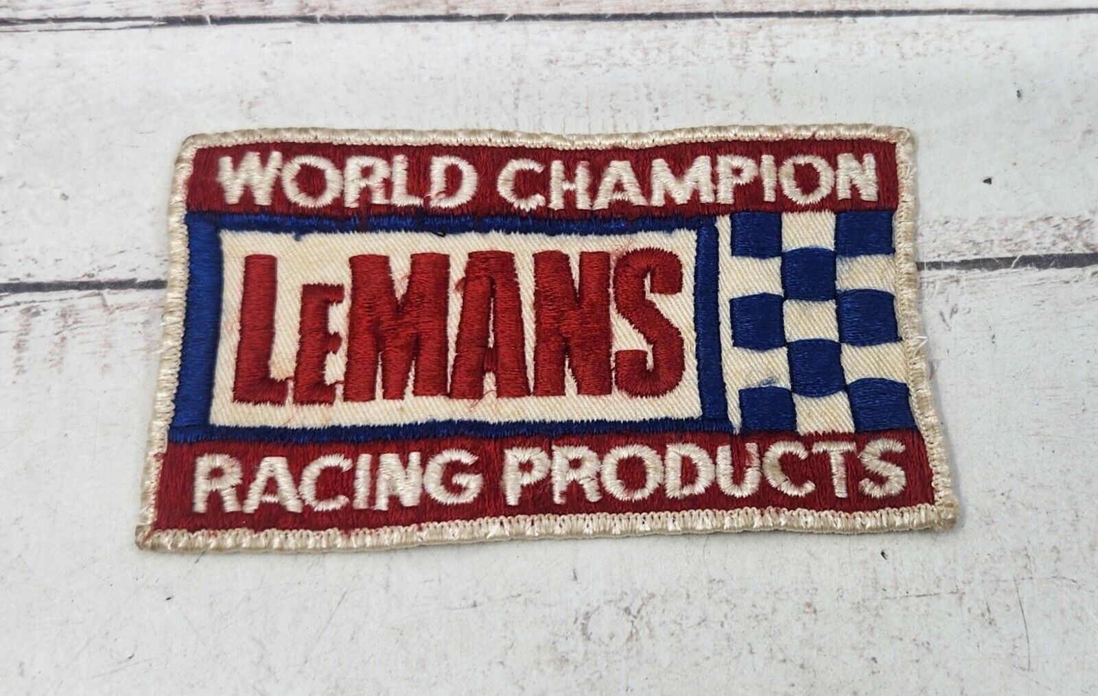 1970s Vintage LeMans Racing Products Embroidered Patch World Champion