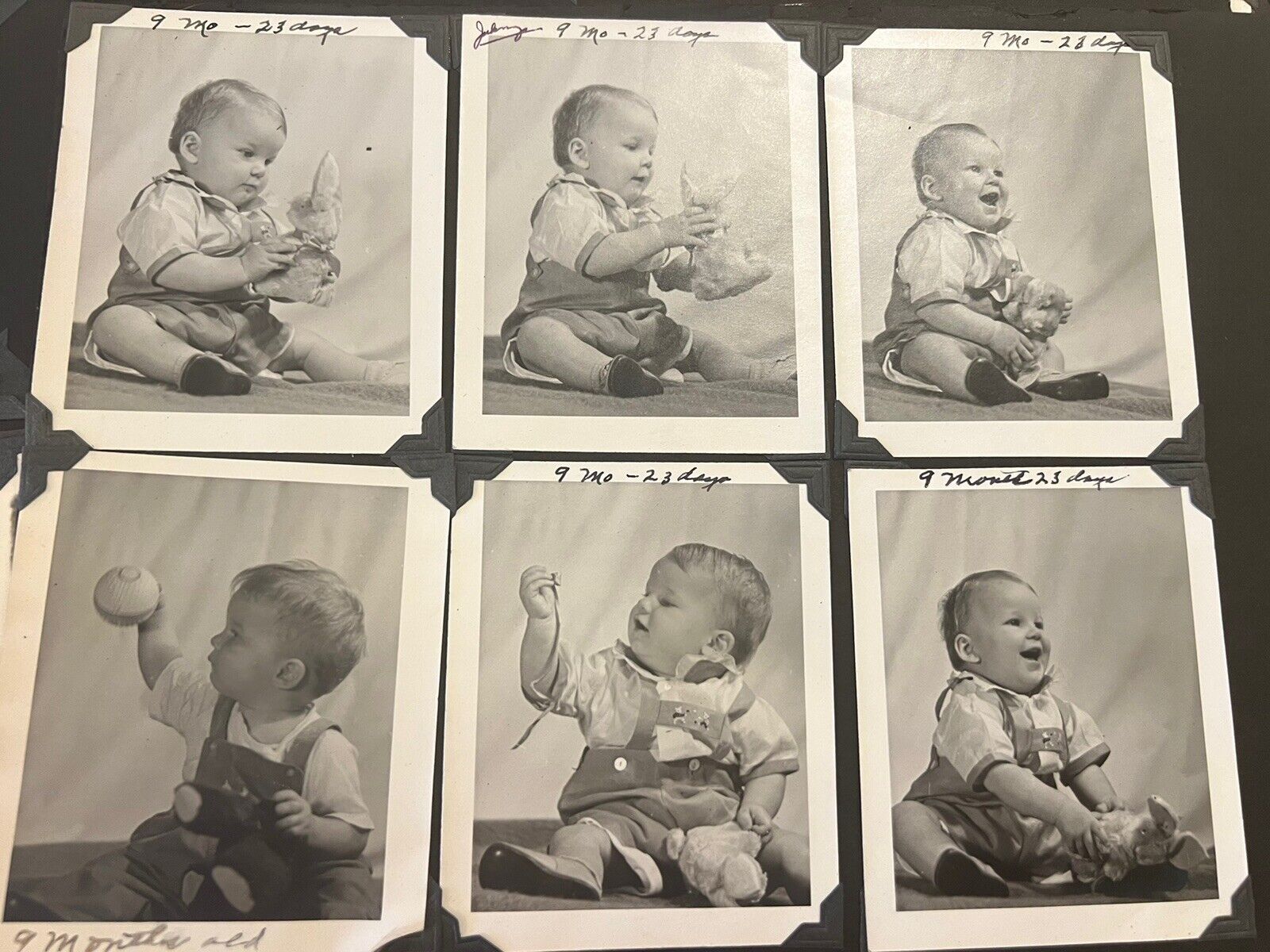 Vintage Family Photo Album 1930s Lots of Adorable Baby Photos