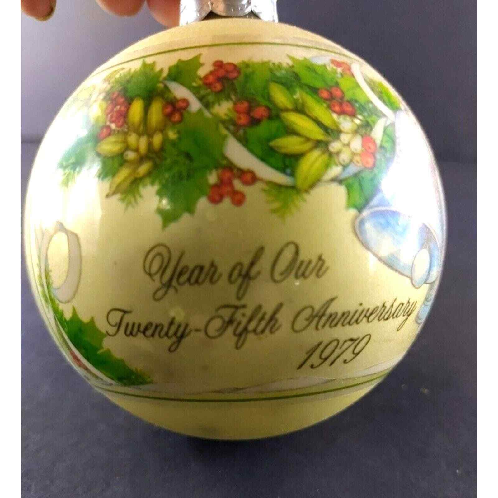 Hallmark Keepsake Ornament 25th Anniversary Together 1979 Ball
