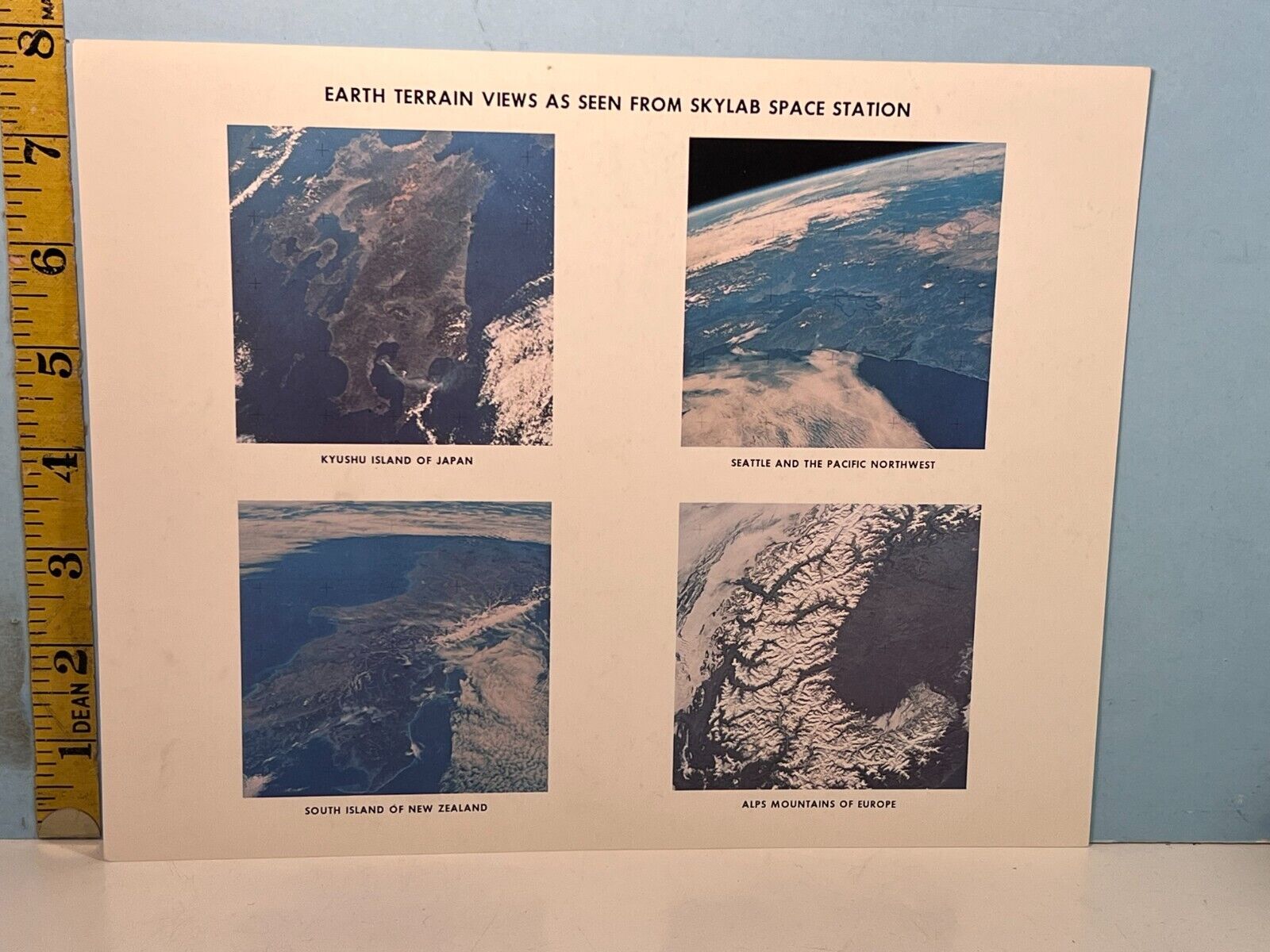 1974 NASA PHOTO: Earth Terrain as Seen from Skylab in Orbit