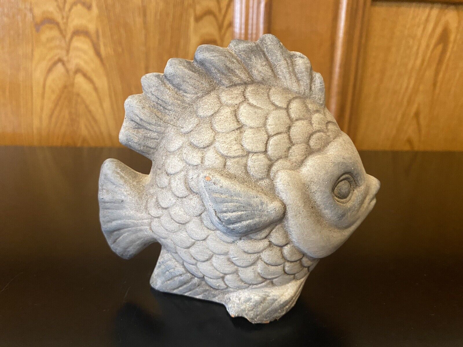 Vintage Clay Terracotta Goldfish Carp Statue Figurine 5 1/4”L Fish Sculpture