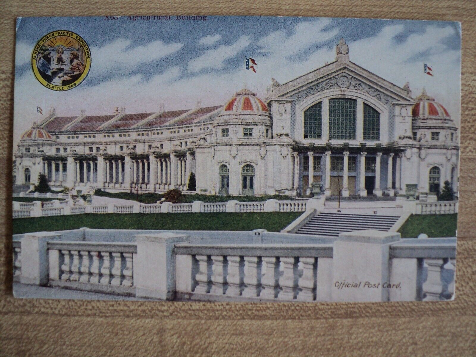 ALASKA YUKON PACIFIC Exposition 1909 in Seattle WA Agriculture Building Postcard