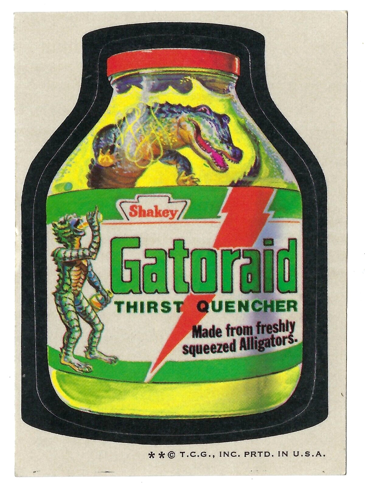 1973 Topps Wacky Packages 4th Series 4 GATORAID THIRST QUENCHER ex+ o/c