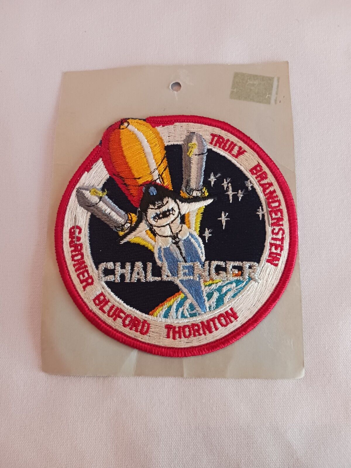 Vintage 80's Official NASA Space Shuttle Challenger Embroidered Patch Rare