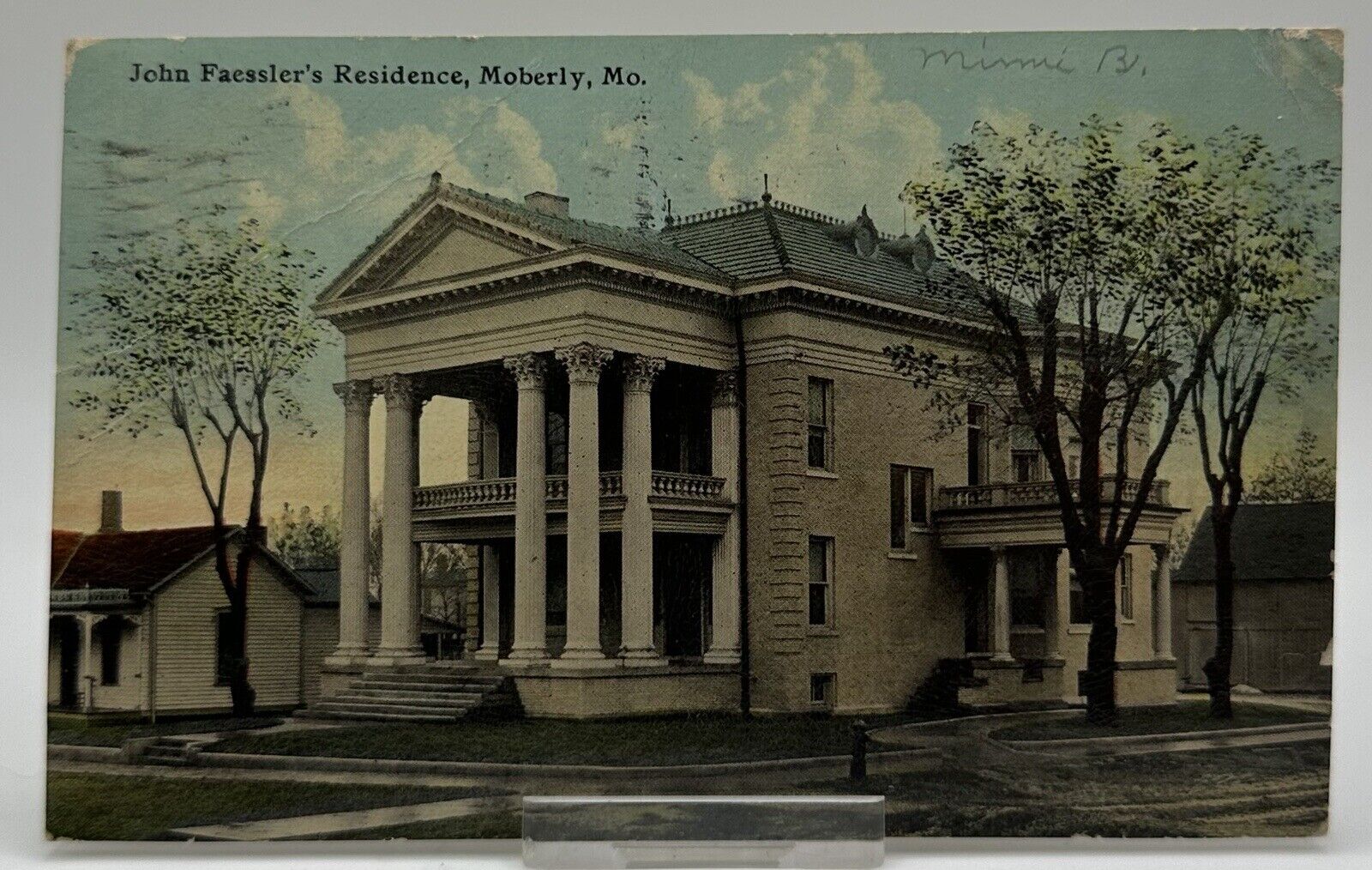 1907-1915 John Faesslers Residence Postcard Moberly Missouri MO