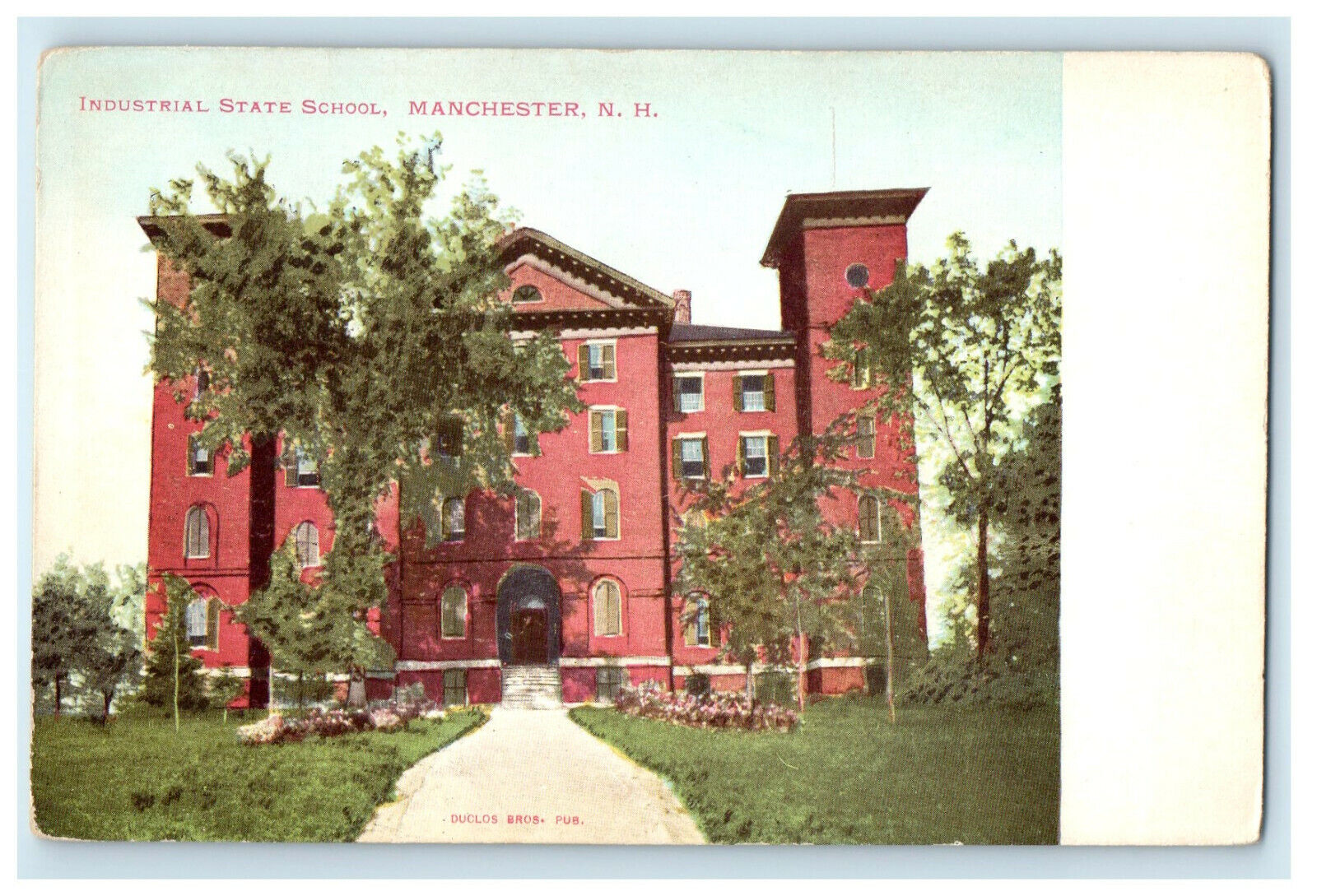 c1905s Industrial State School, Manchester, New Hampshire NH Unposted Postcard
