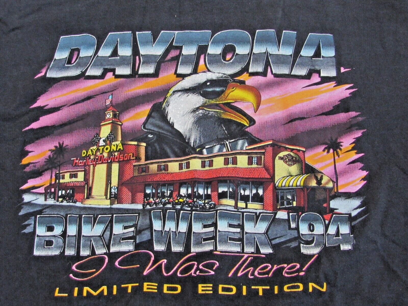 Vtg '94 Harley Davidson T-Shirt Daytona Bike Week Limited Edition Mn's XXXL CT-5