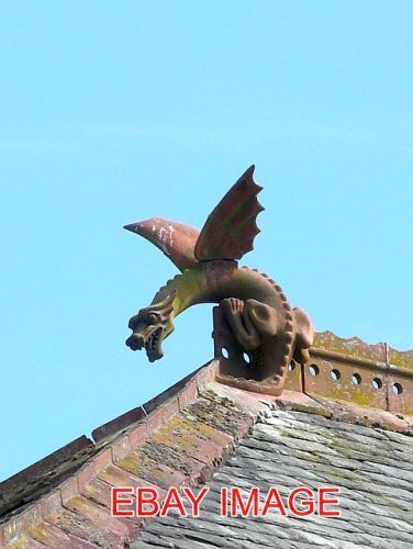 PHOTO  ANNAN WYVERN ROOF FINIAL ONE OF TWO ON THE ROOF OF . THE WYVERN IS A WING