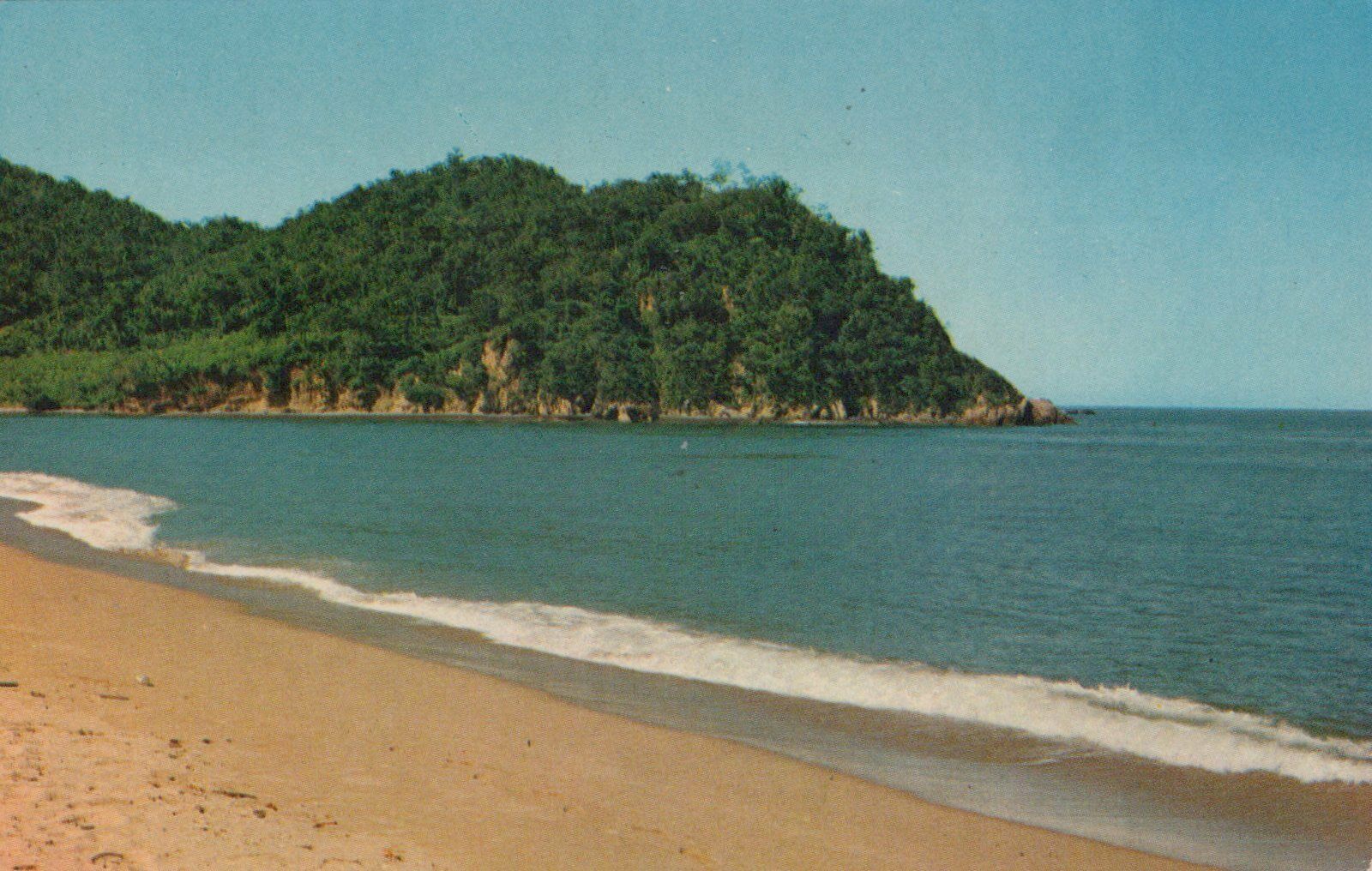 Barra De Navidad Beach Jal. Mexico Sea Side Isle Vintage Chrome Post Card