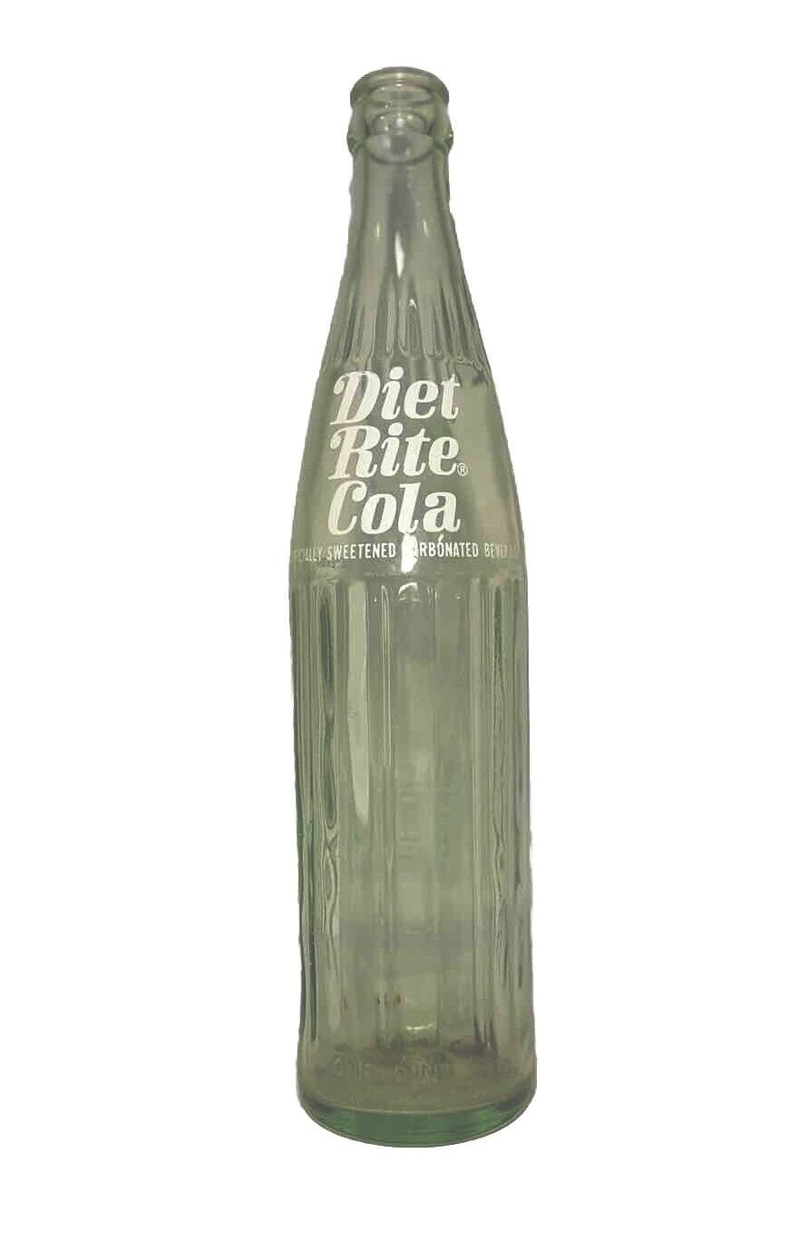 Vintage Diet Rite Cola Pint Bottle ￼