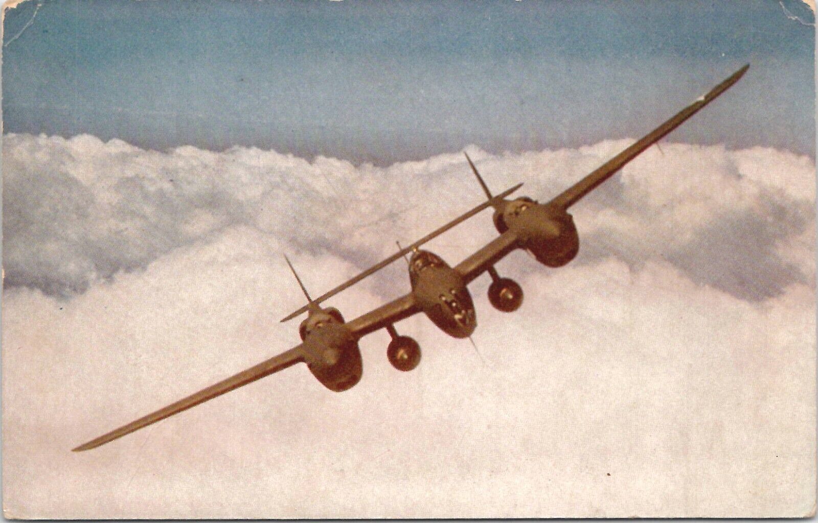 C-73 Lockheed Lighting High Altitude Fighter - Postcard - 