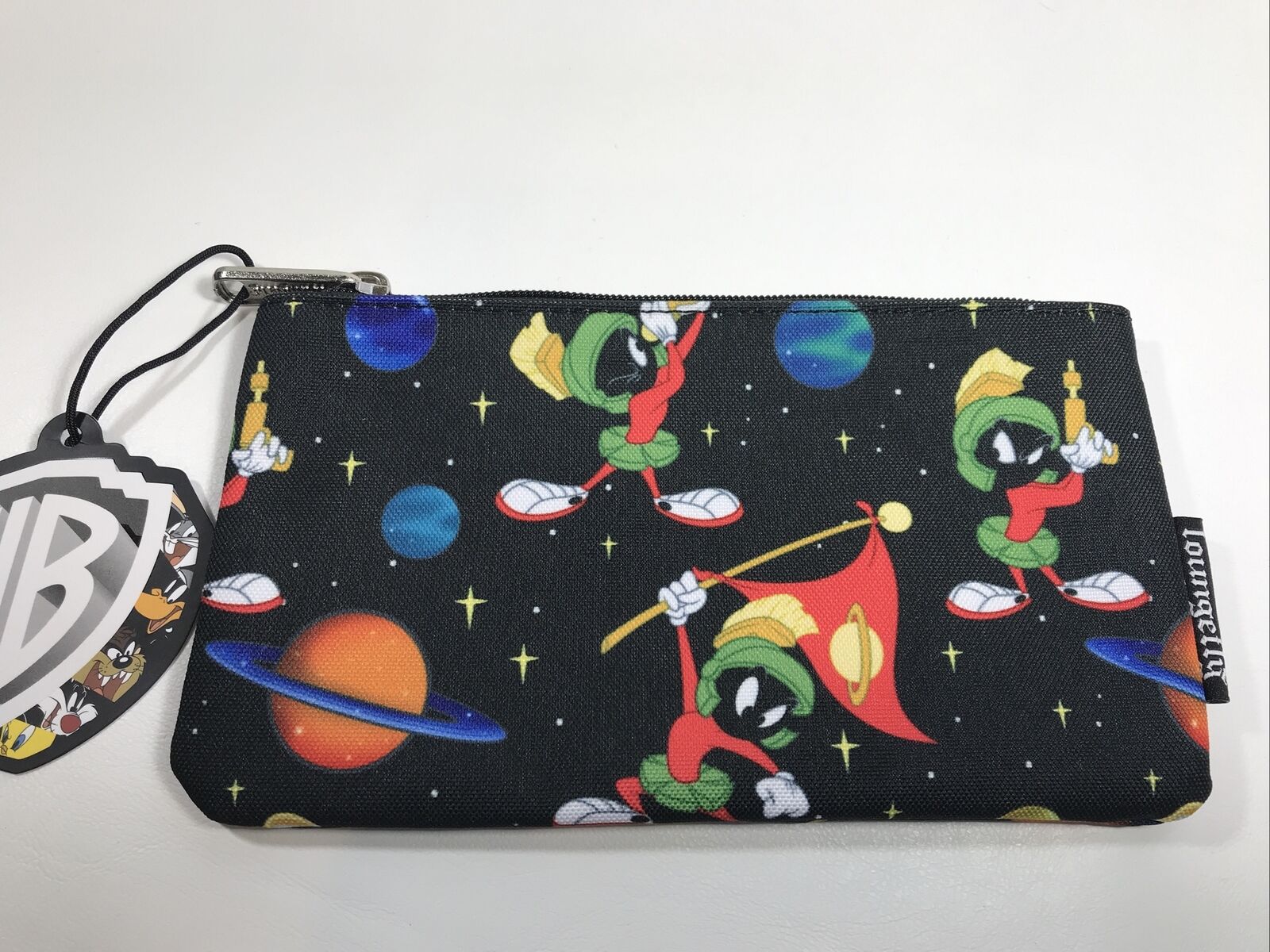 Loungefly Warner Bros Looney Tunes Marvin Martian Pencil Case Nylon Pouch Bag