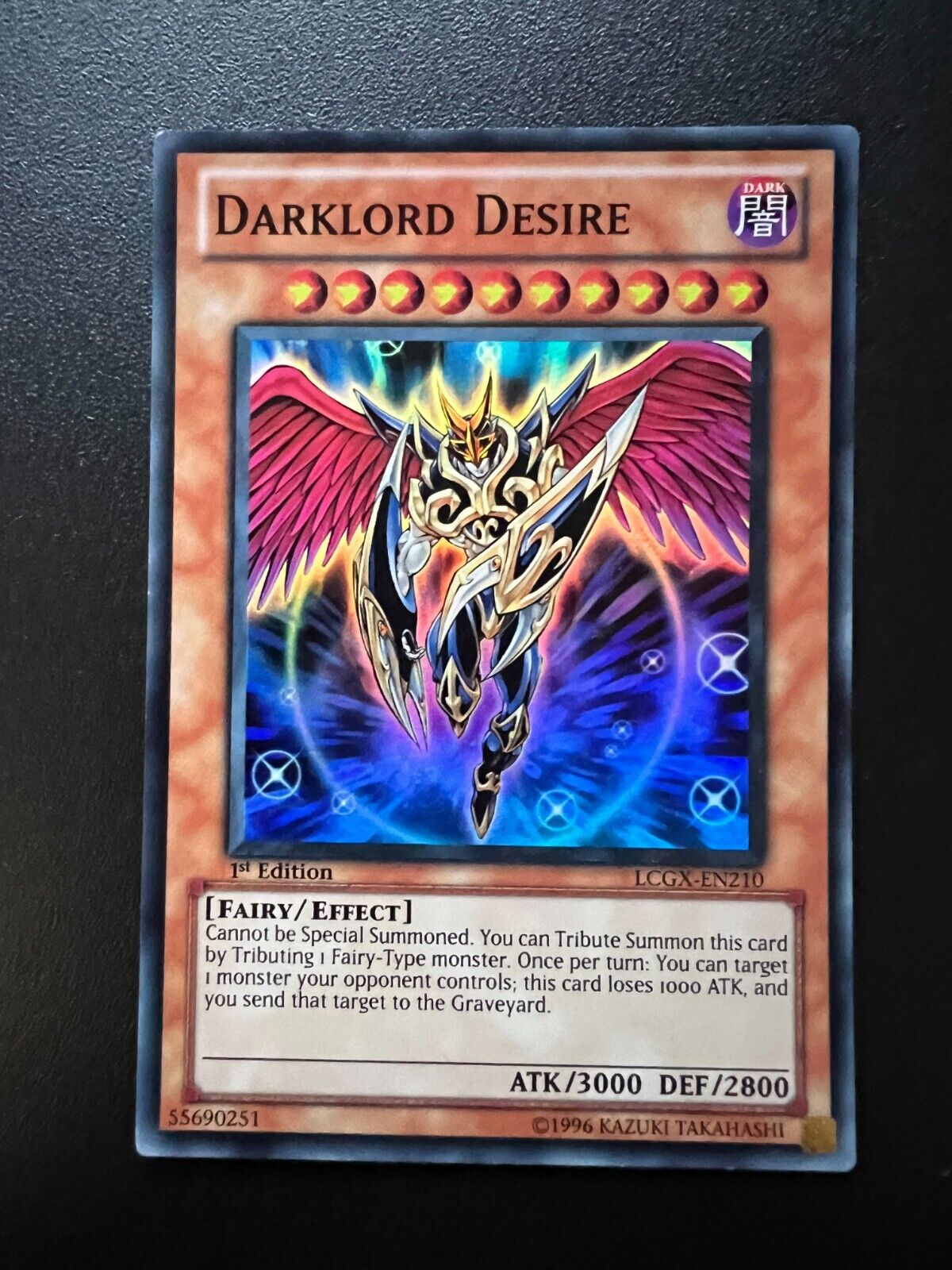 Darklord Desire LCGX-EN210 Super Rare 1st Edition Near Mint Yugioh
