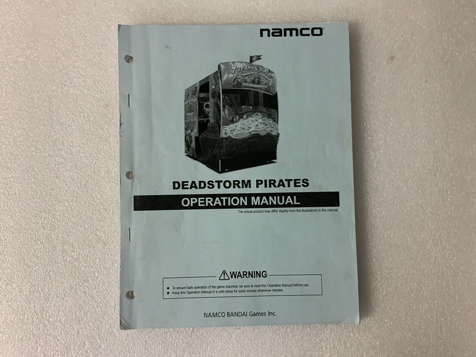Namco Deadstorm Pirates Operation Manual