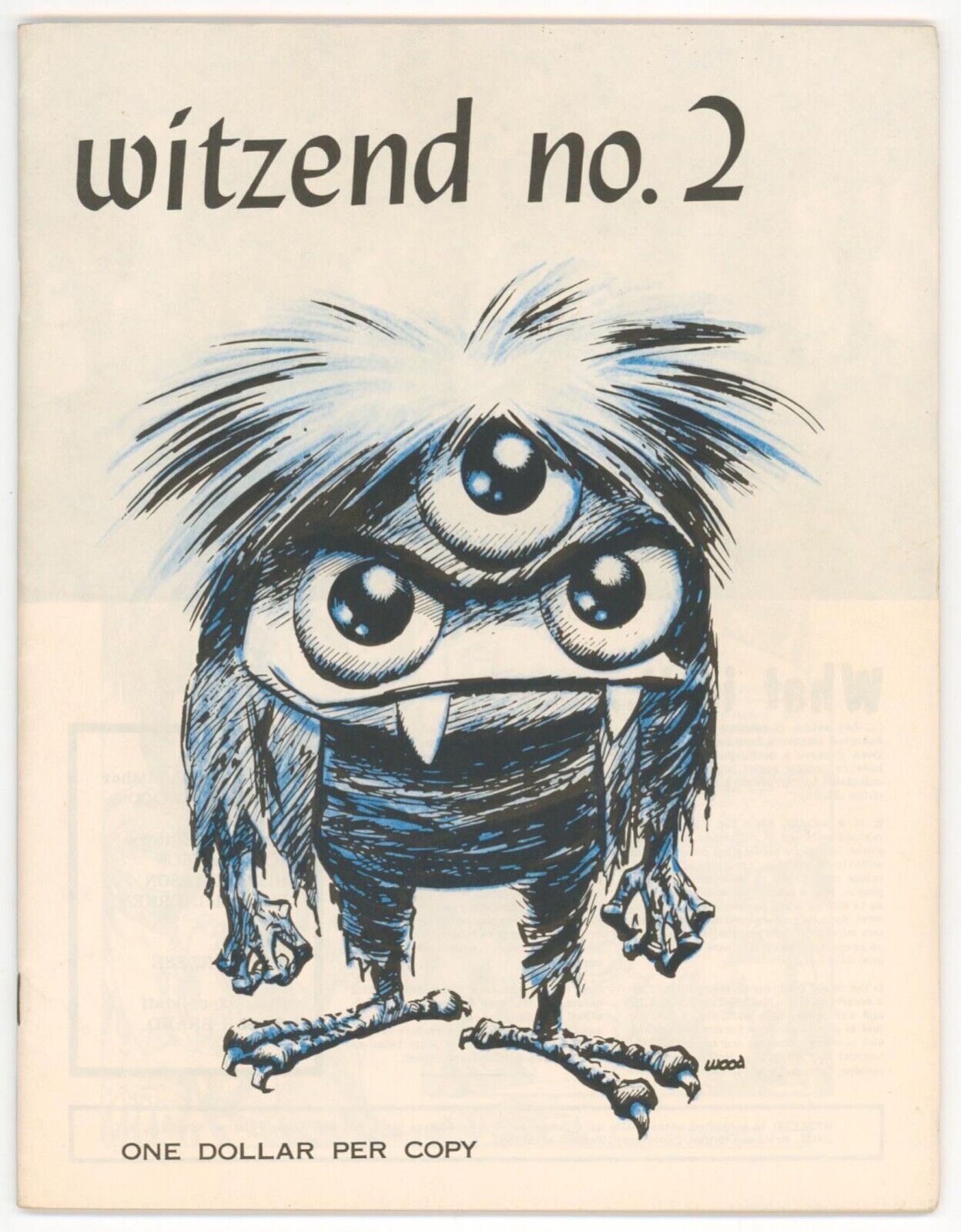 WITZEND MAGAZINE #2 F/VF, Comics Magazine, Wally Wood 1967