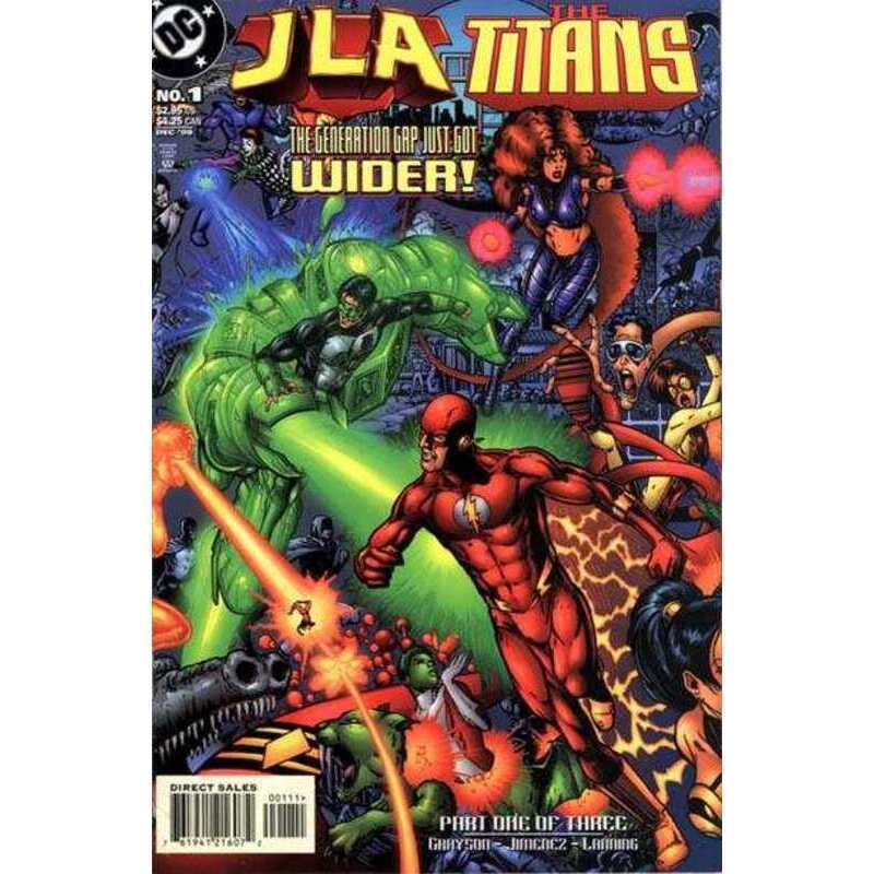 JLA/Titans #1 in Near Mint + condition. DC comics [a/