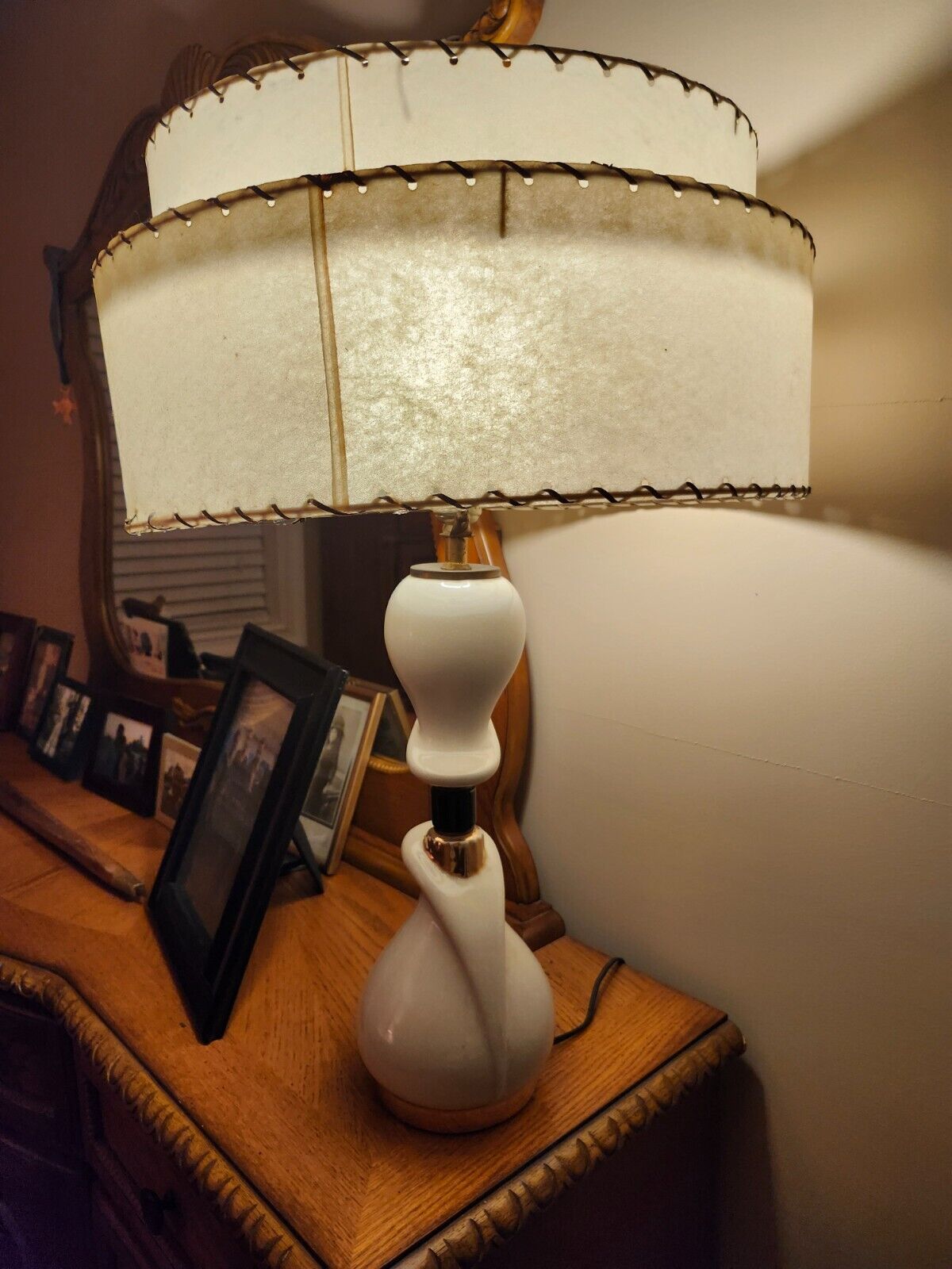 vintage mid century 1950s table lamps