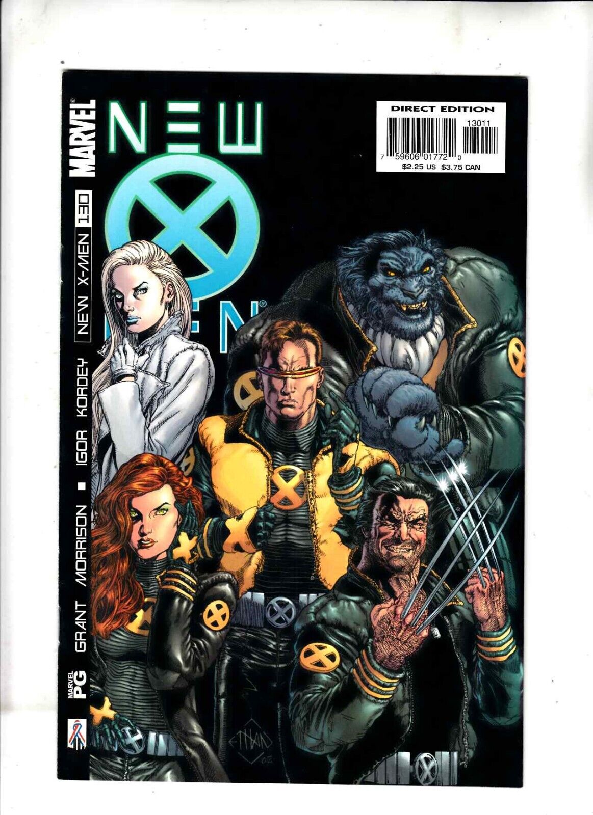 X-Men (New) #130 (2002) Marvel Comic Very Fine (8.0)  Grant Morrison Fantomex