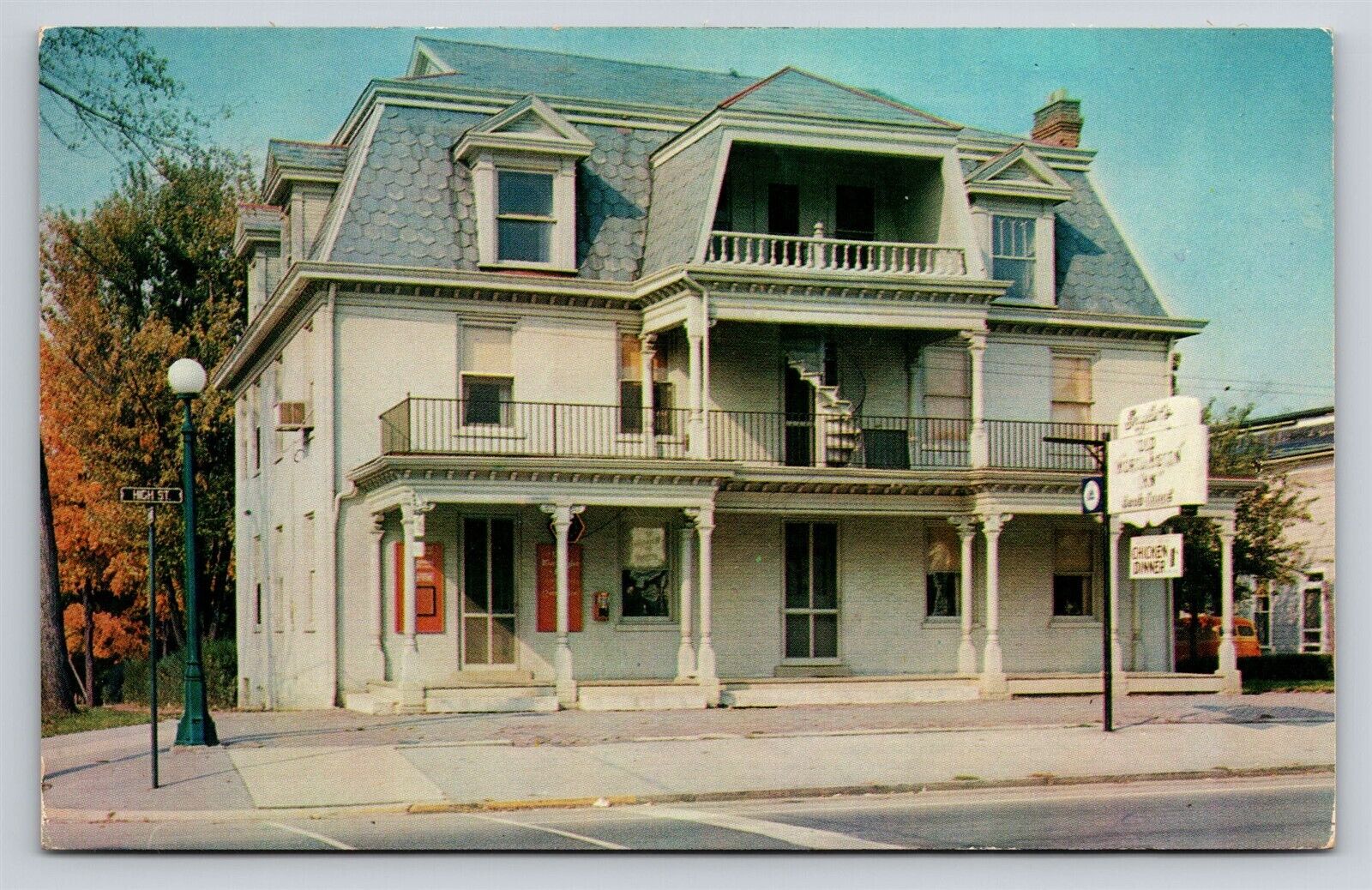 Worthington Ohio Snyder\'s Old Worthington Inn Restaurant Vintage Postcard B