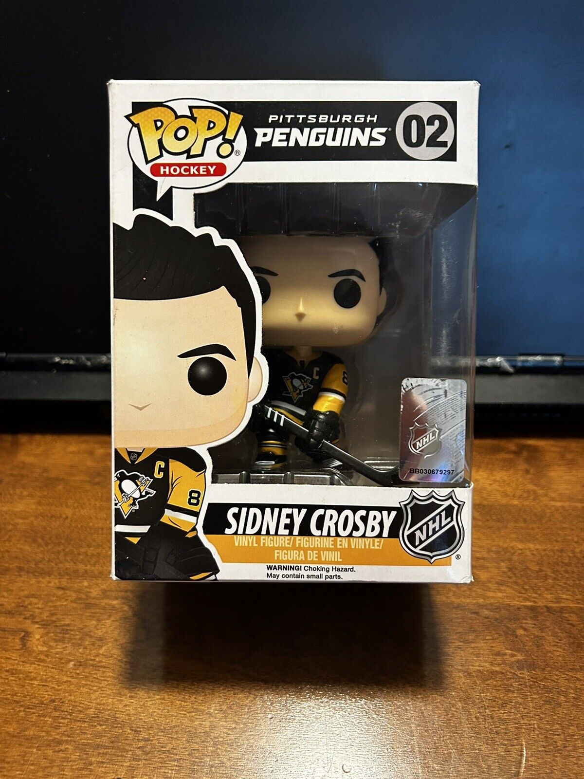 Funko Pop Hockey: Sidney Crosby Pittsburgh Penguins Black Jersey NHL #02