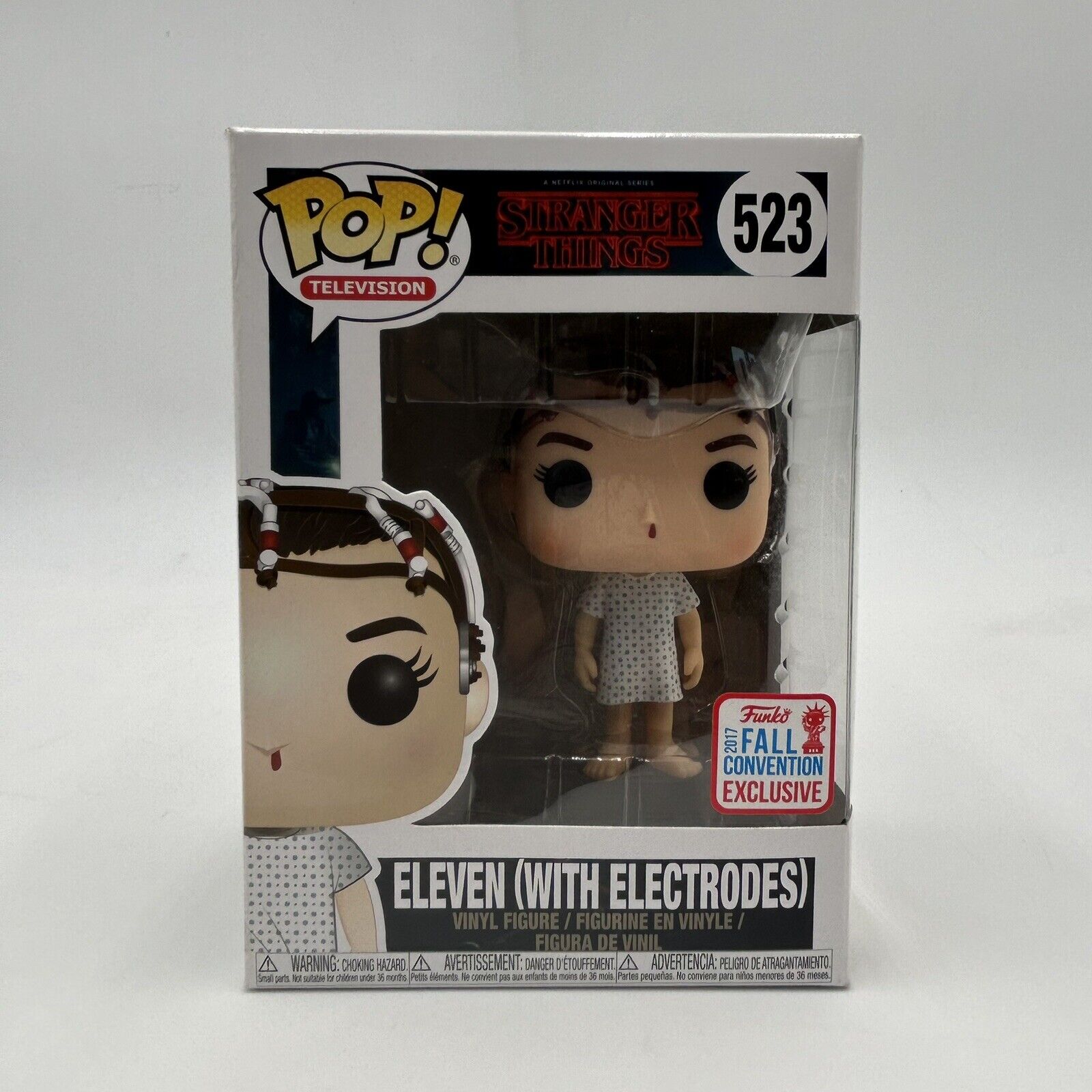 Funko Pop Stranger Things Eleven with Electrodes #523 2017 NYCC Fall Exclusive