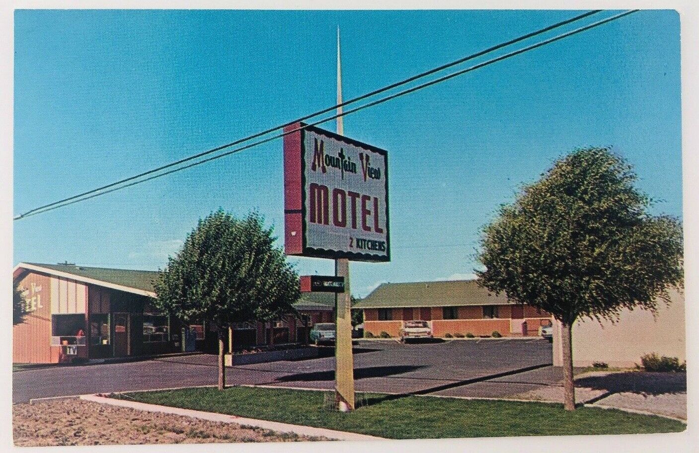 Vintage Madras Oregon OR Mountain View Motel Postcard 