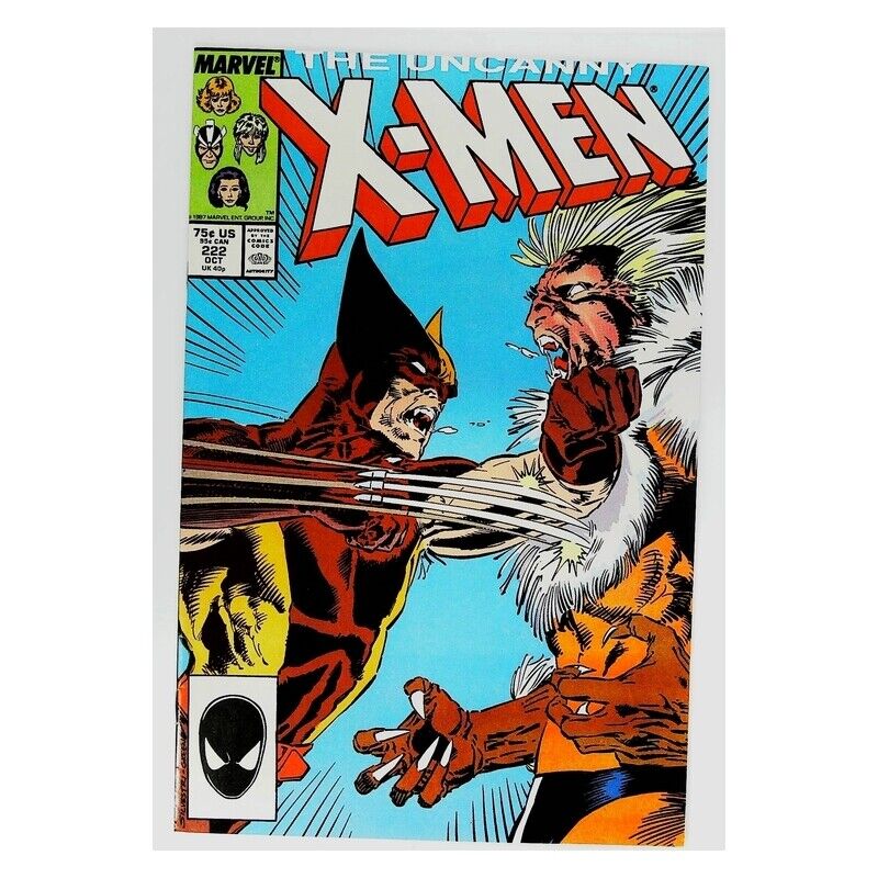 Uncanny X-Men (1981 series) #222 in Near Mint minus condition. Marvel comics [z\