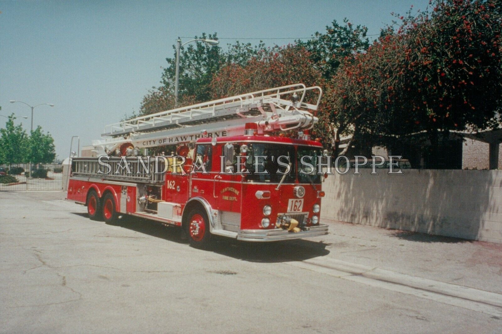 Fire Truck Engine 162 Los Angeles County Fire Dept Hawthorne CA 4x6 Photo #485