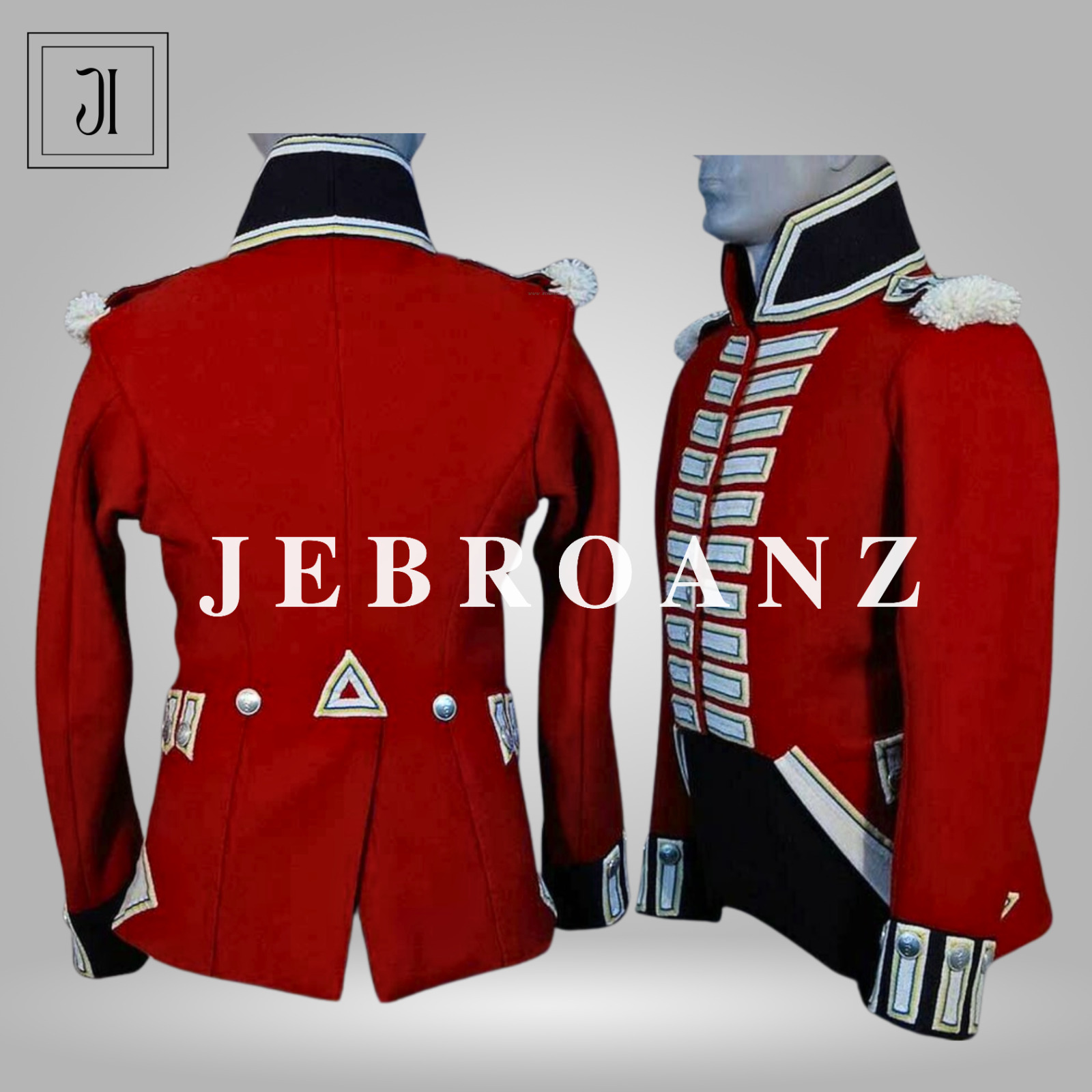 New Mens British Military jacket Officer uniform 8th Regiment - Captain uniform