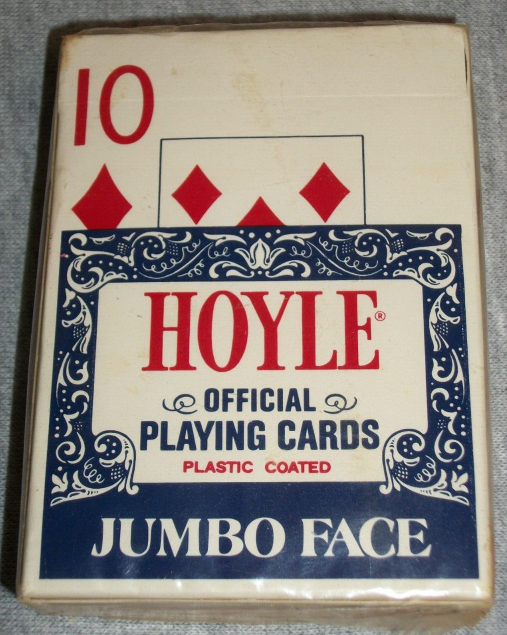 Vintage Hoyle Jumbo Face Nevada Finish Playing Cards ~ S.C. Tax Stamp ~ Sealed