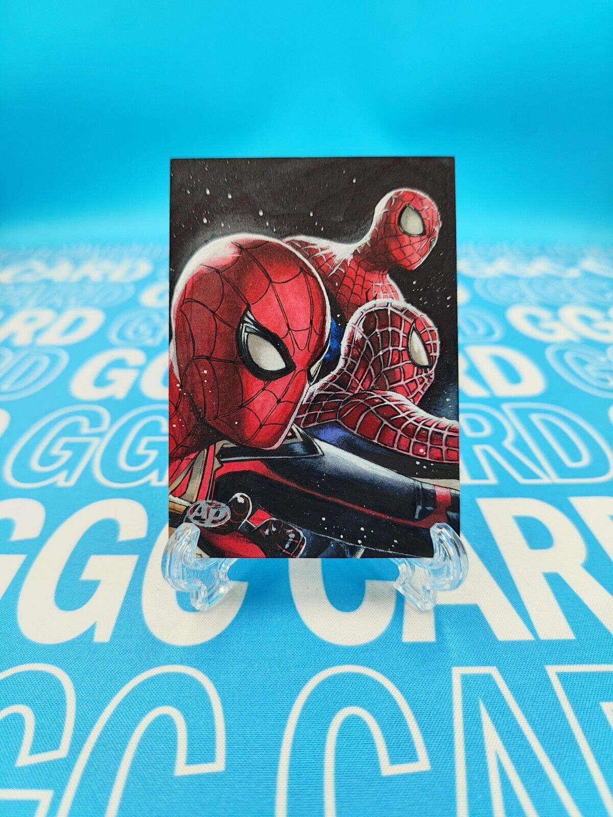 2020 UD Marvel Masterpieces Spider-Man Sketch Card By Melike Acar 1/1